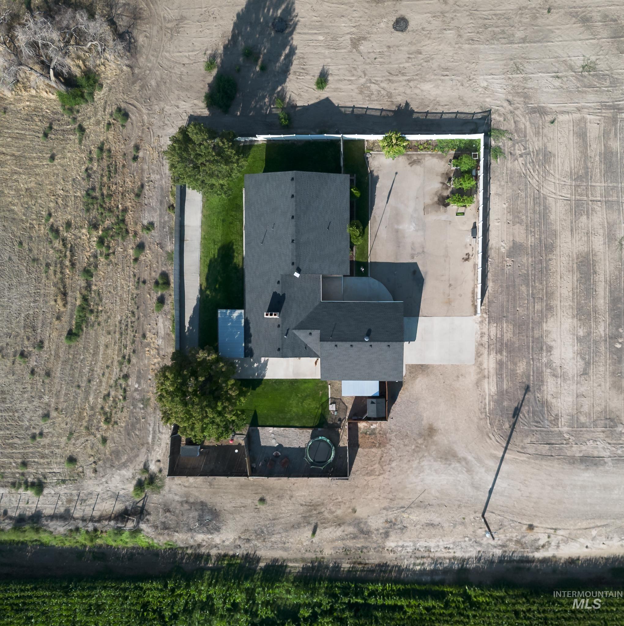 Aerial view of property's location