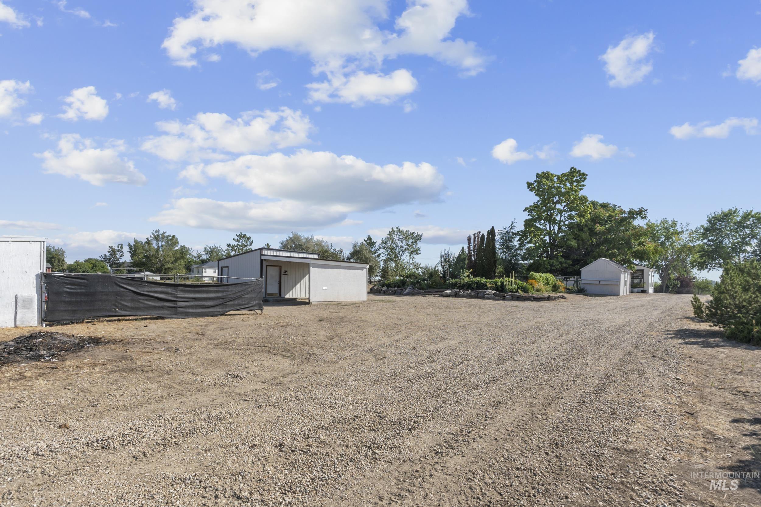 Heated tack room, greenhouse, chicken coop, storage area