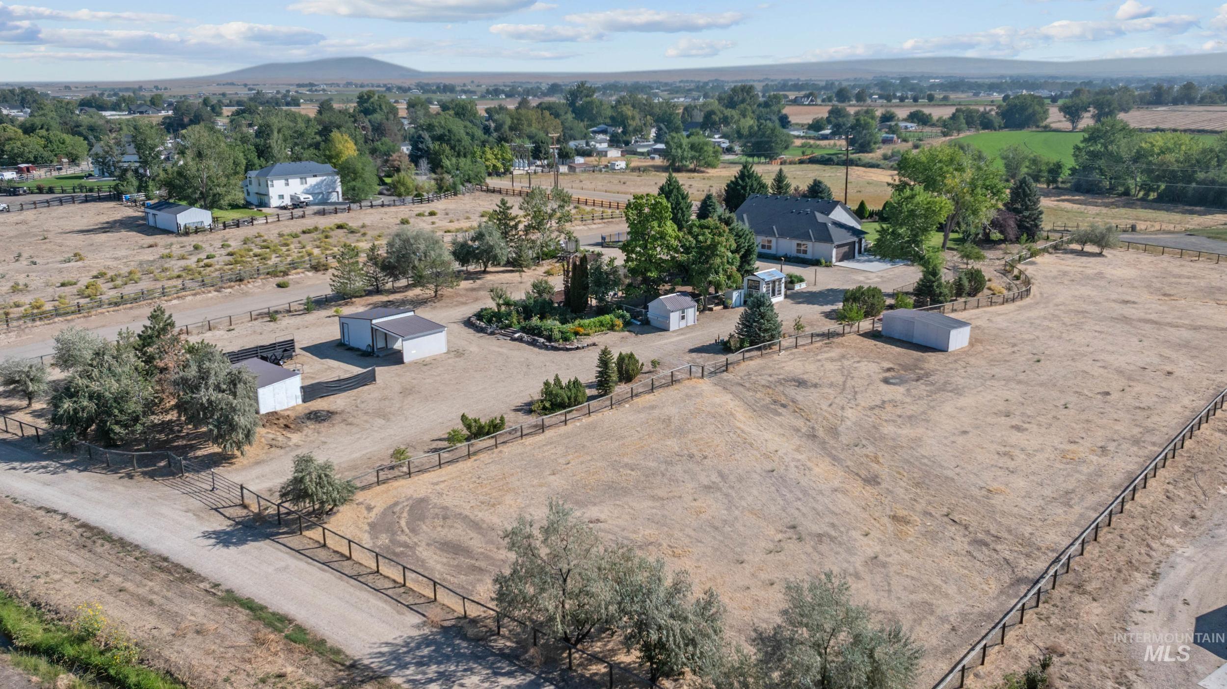 View of rural area with a mountain backdrop