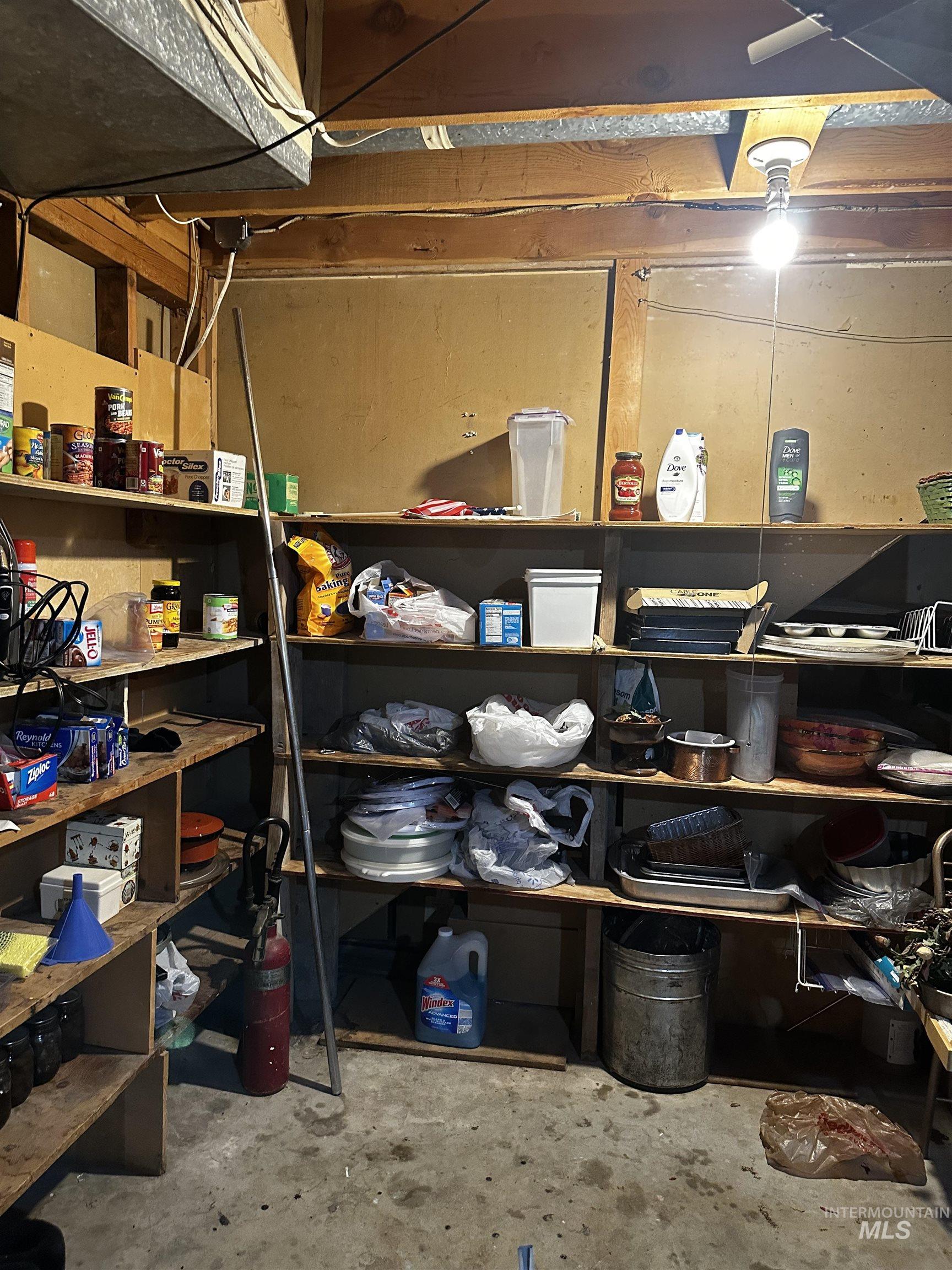 View of storage room