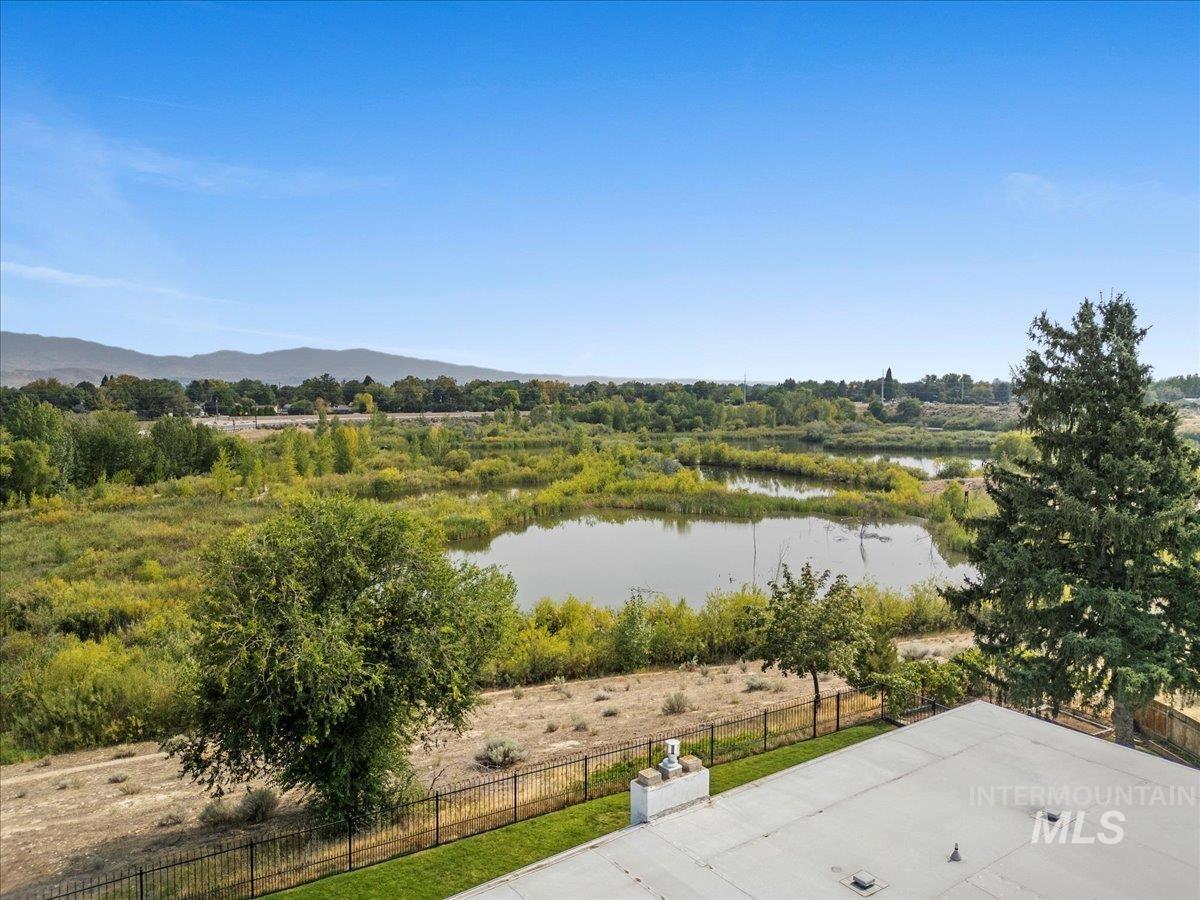 Water view featuring a mountain backdrop
