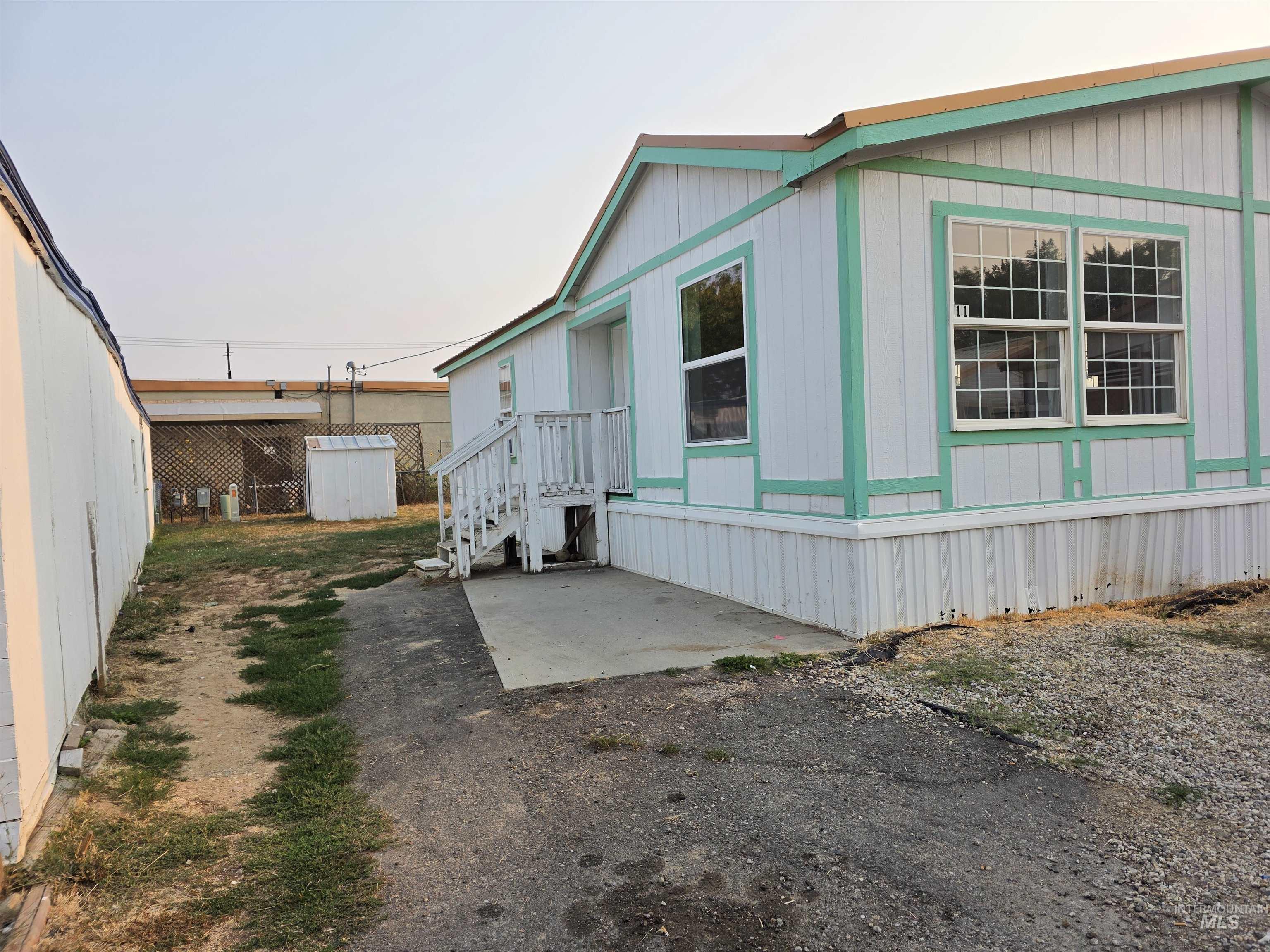 View of home's exterior with a patio area