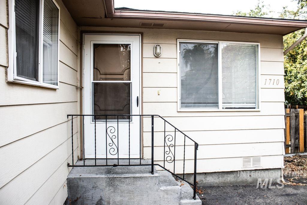 Doorway to property