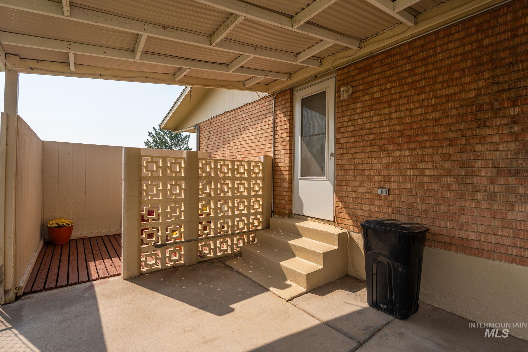 View of patio / terrace with entry steps
