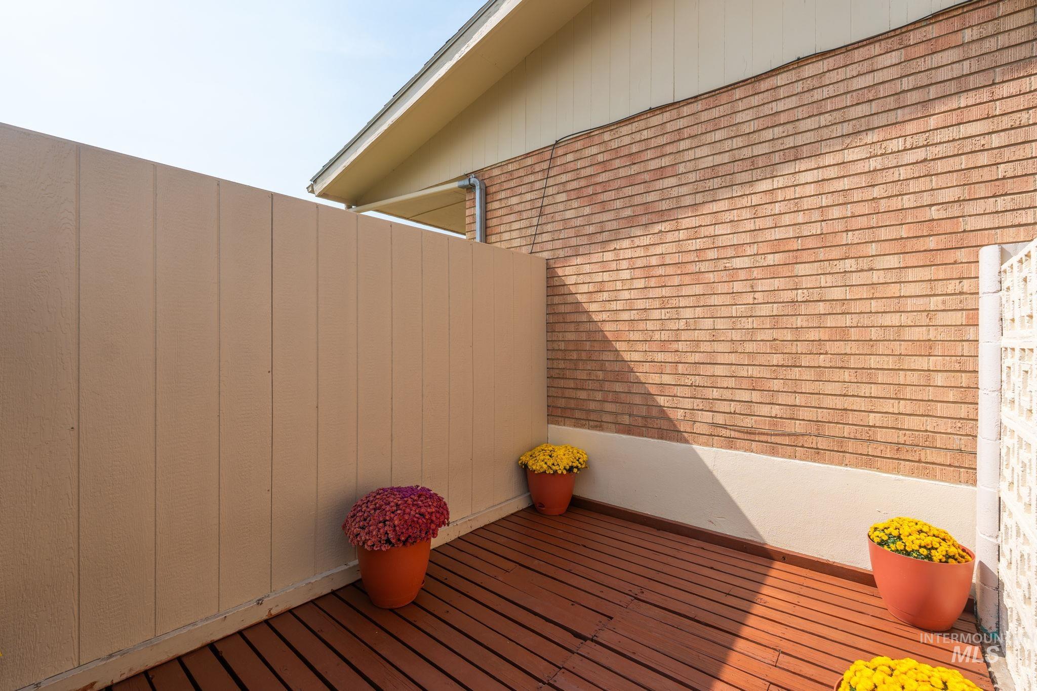 View of deck