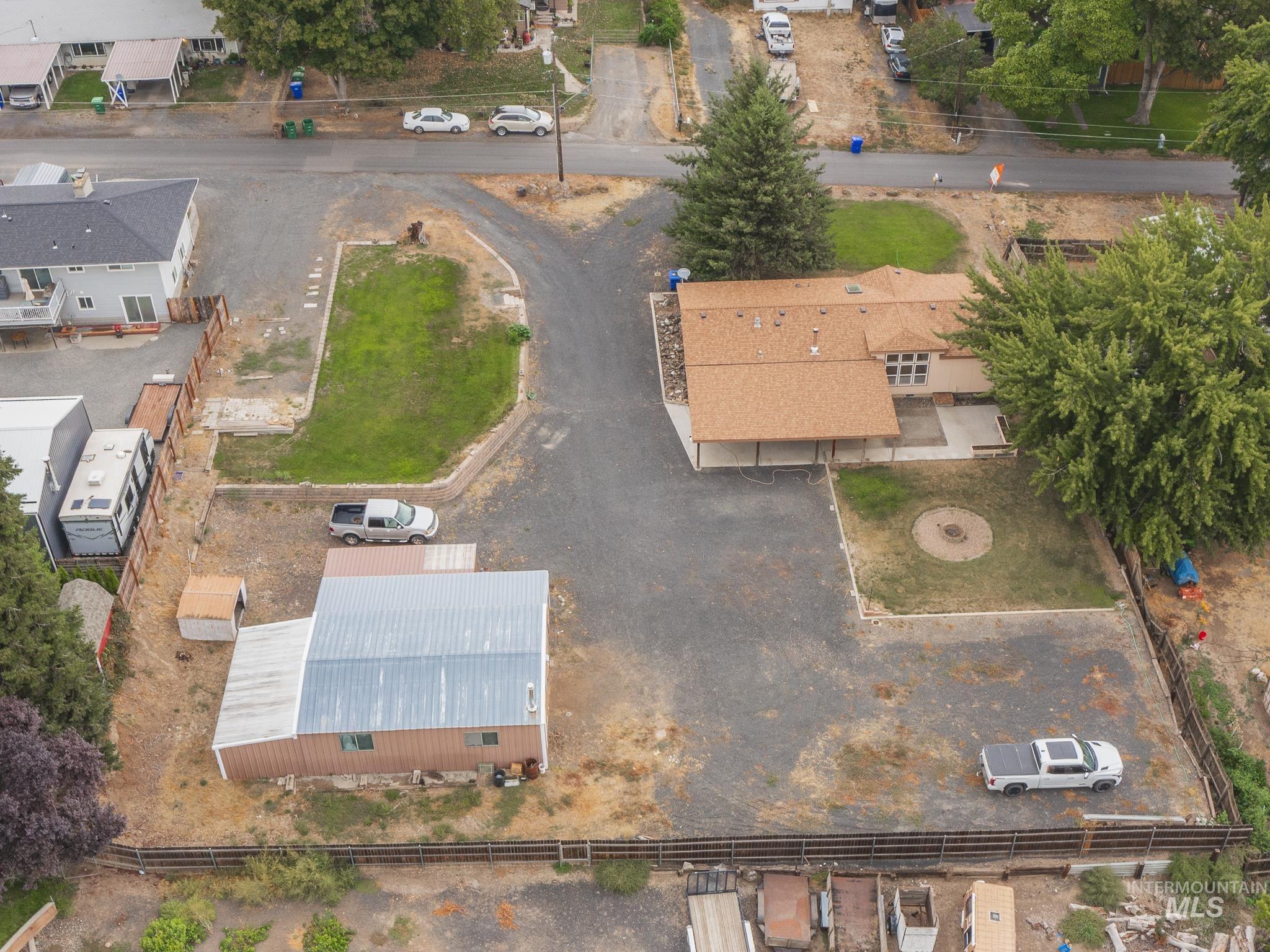 Aerial view of property's location