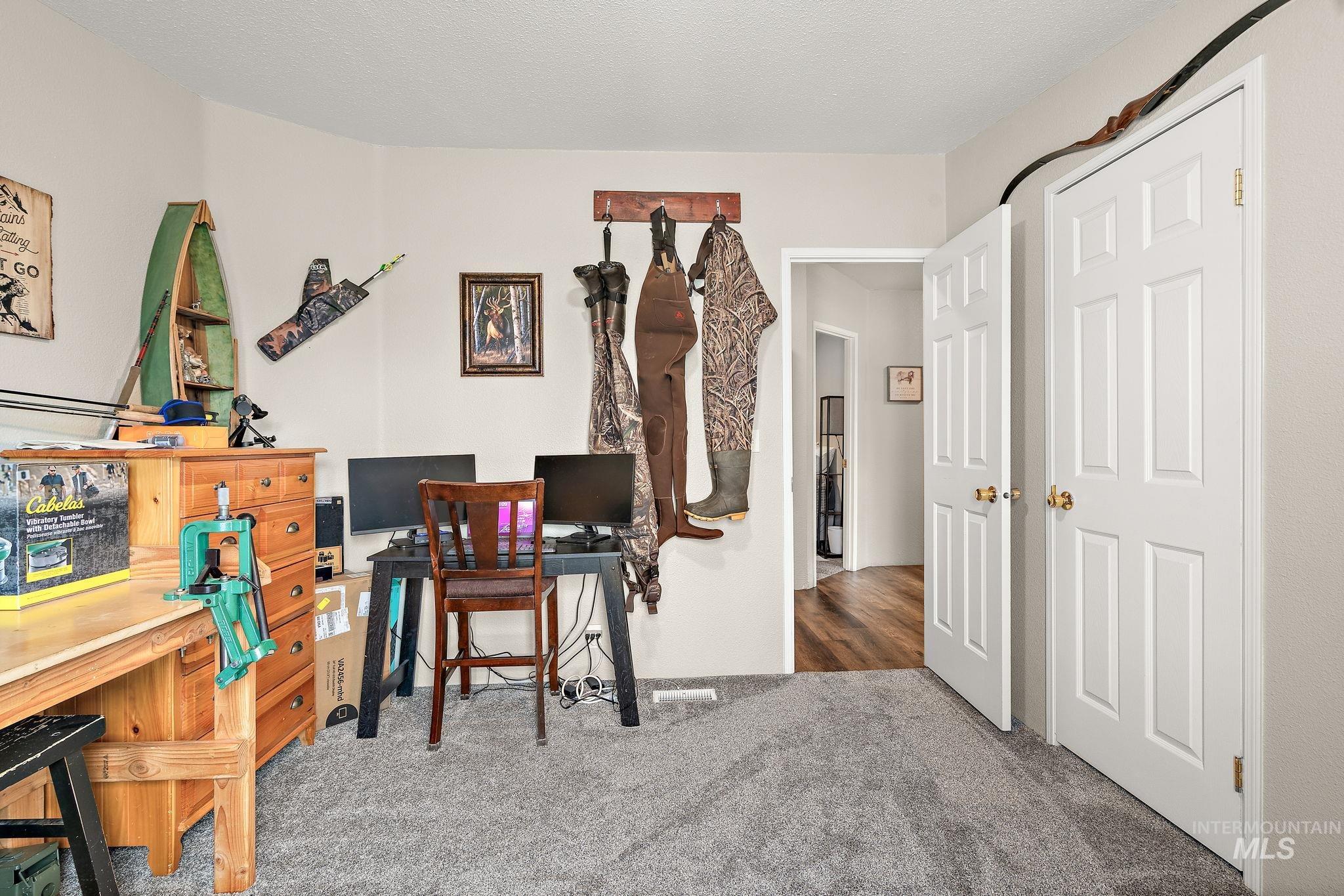 View of carpeted office space
