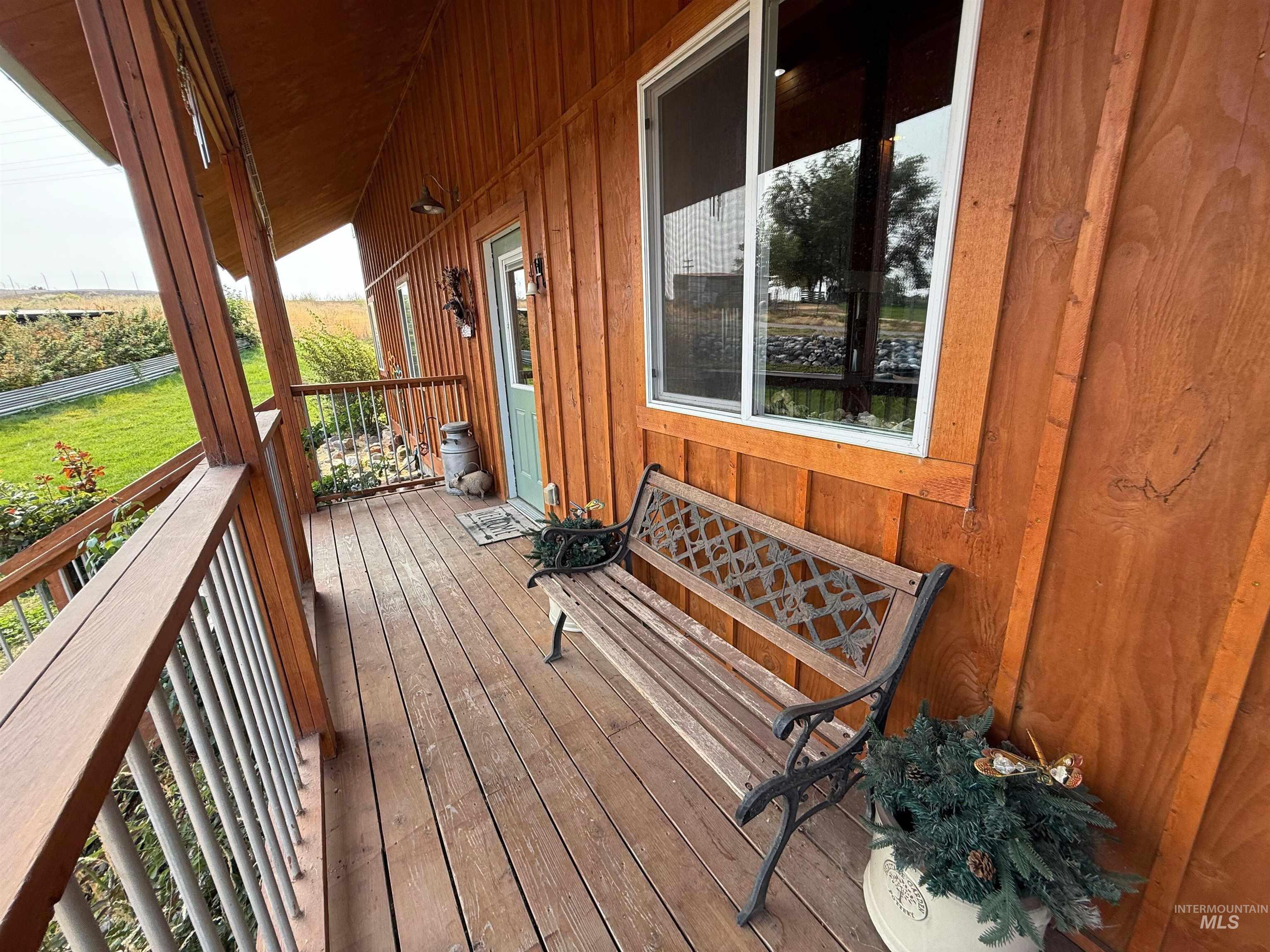 View of wooden porch