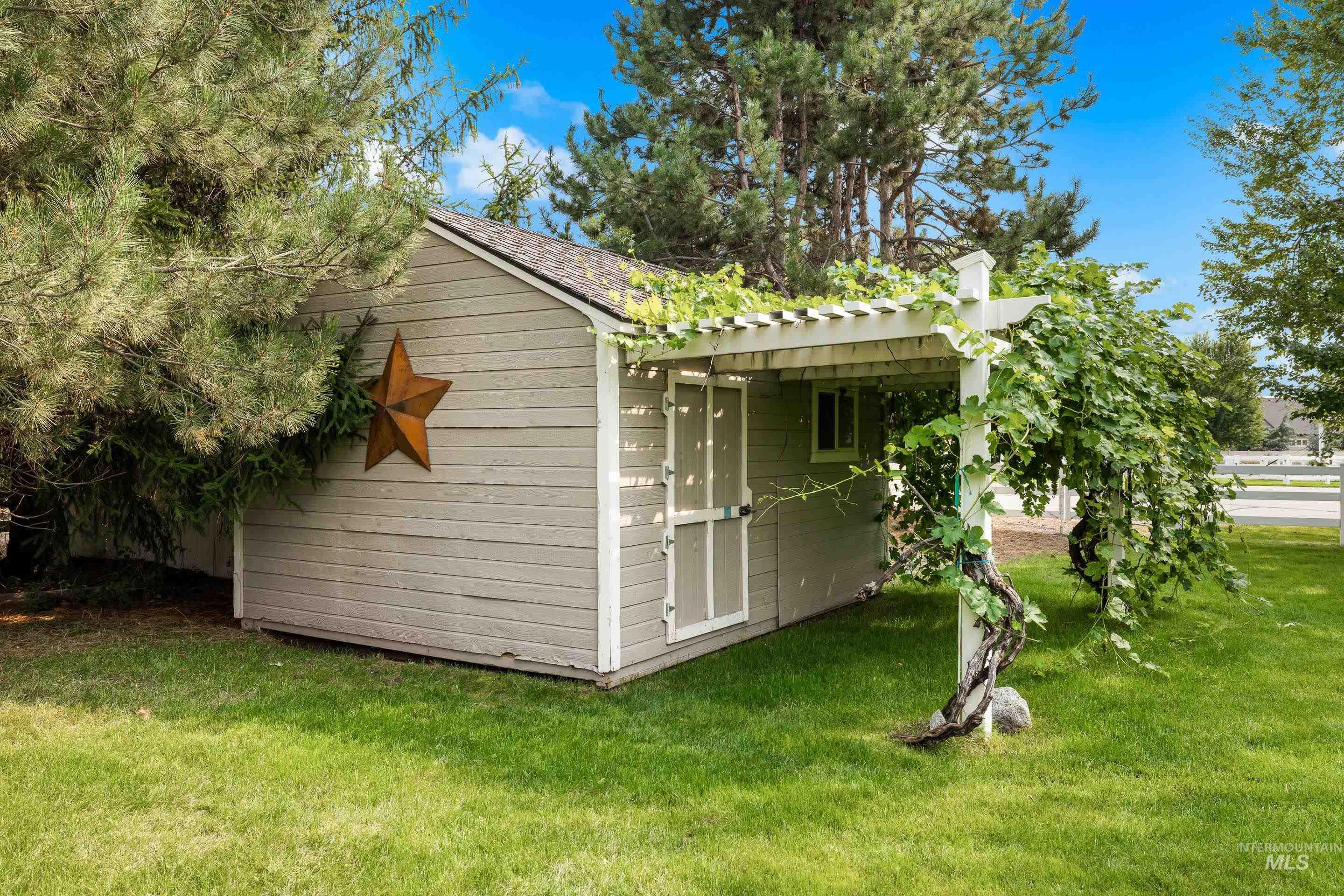 View of outbuilding