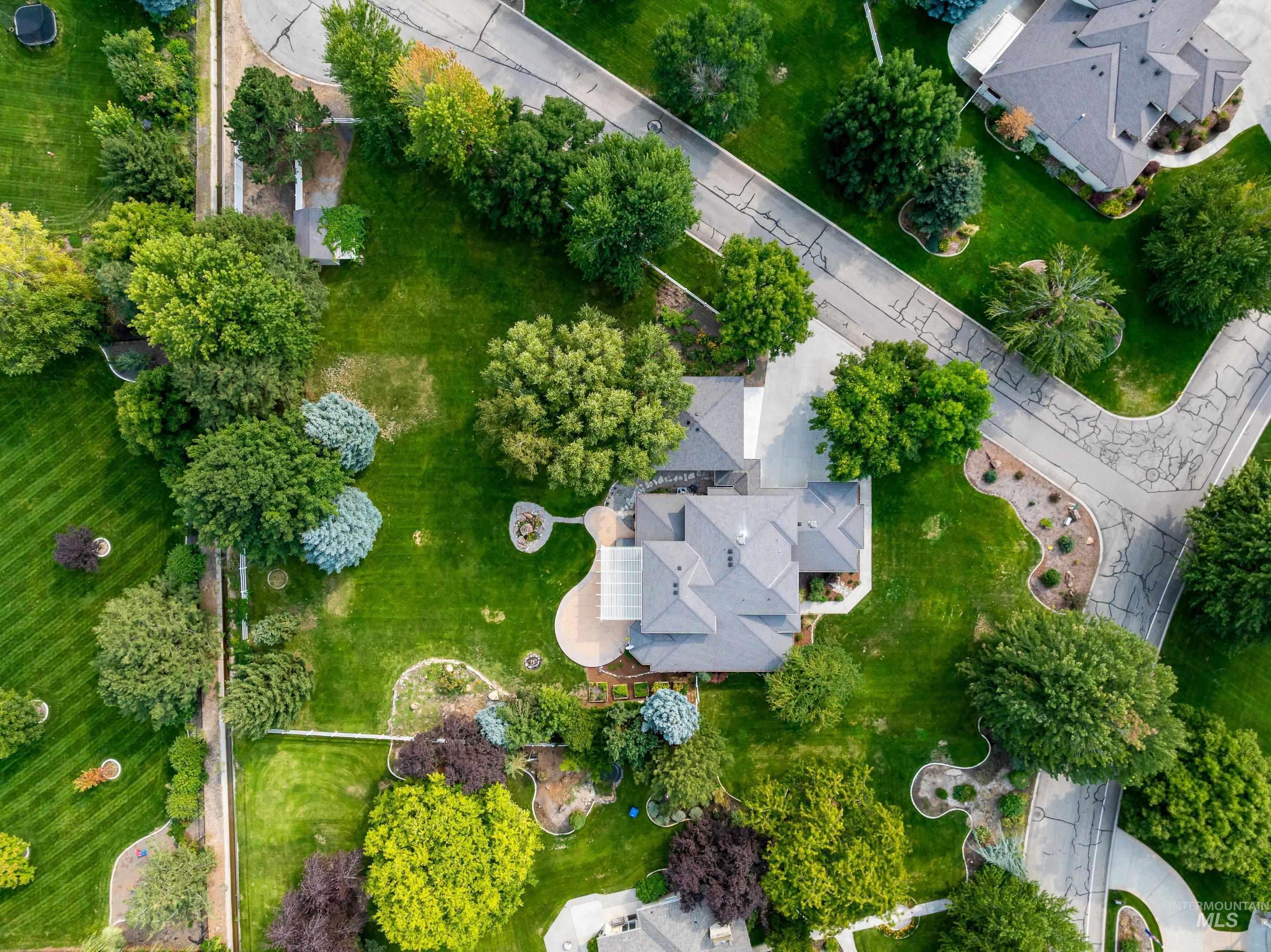 Aerial view of property's location