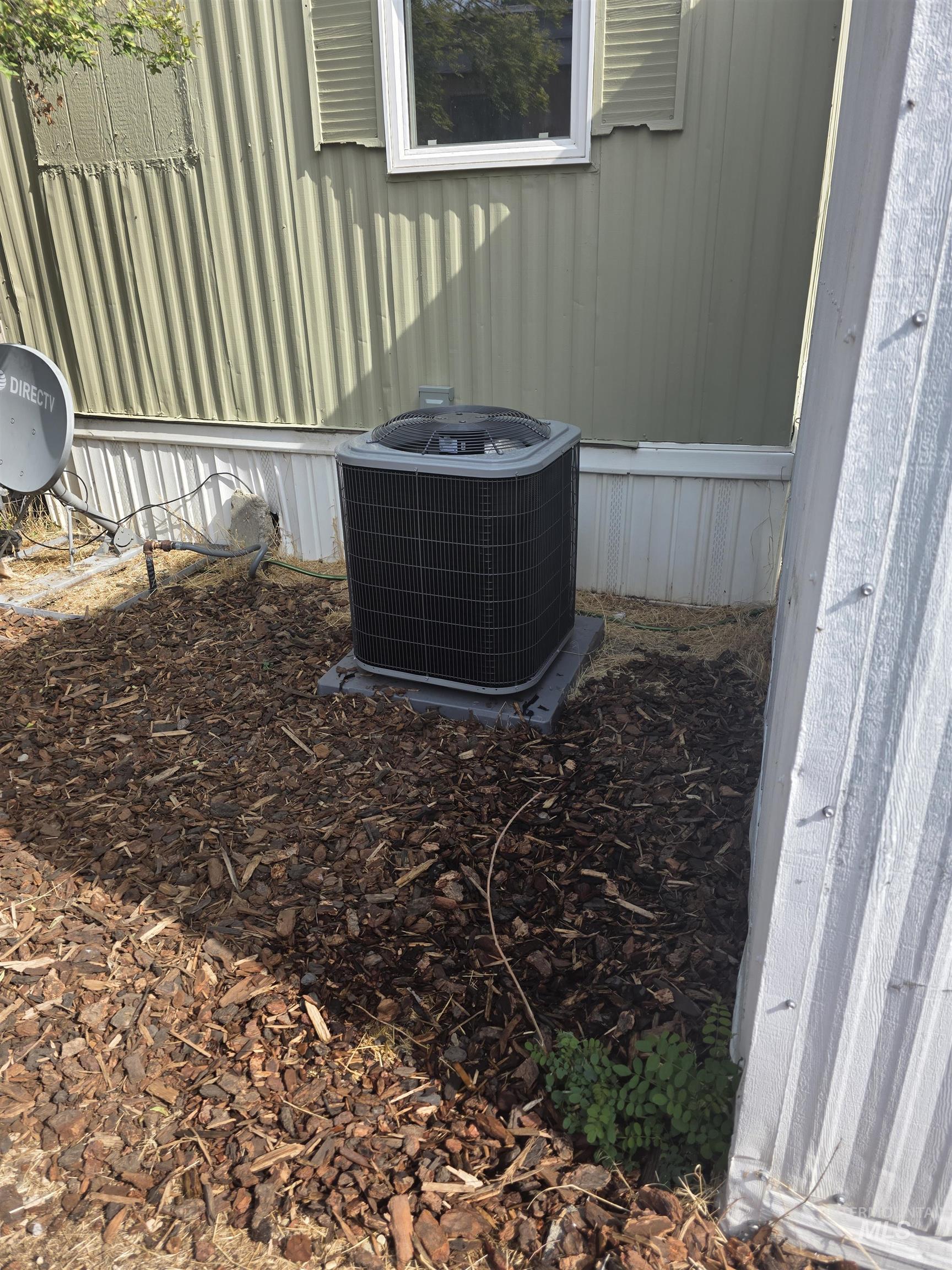Exterior view of a central AC unit