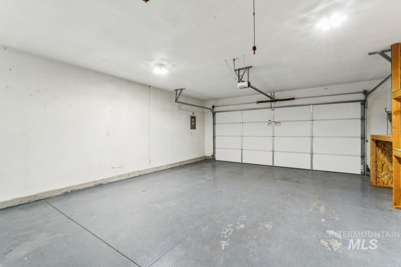 Garage with baseboards