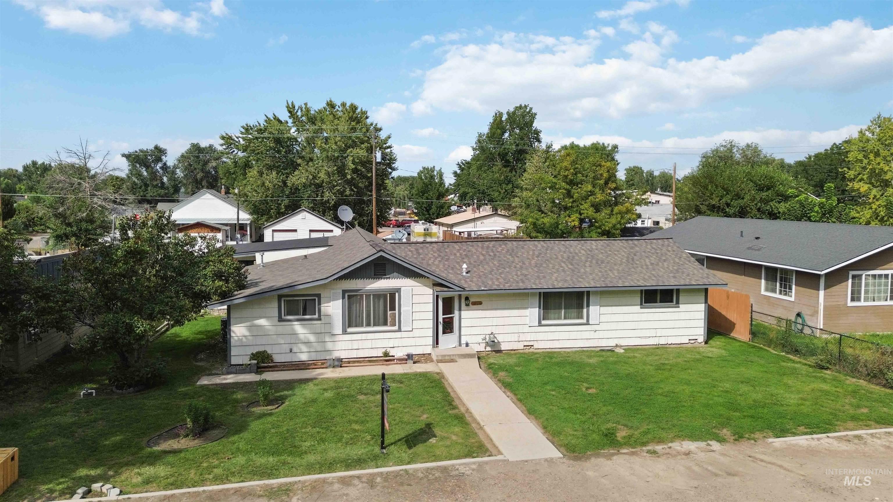View of single story home
