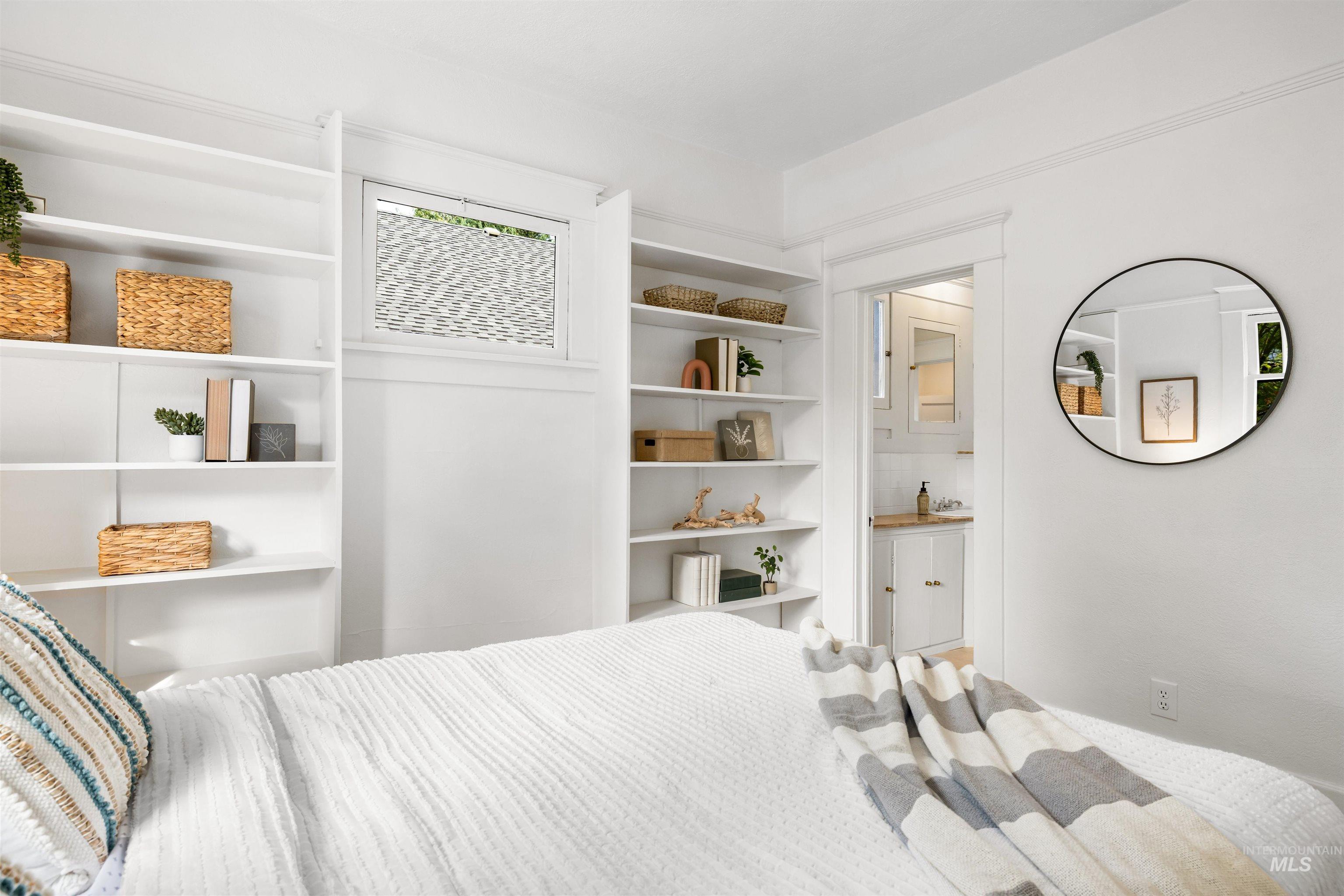 Bedroom featuring connected bathroom