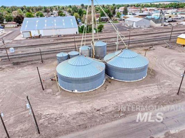 Exterior view of industrial structures