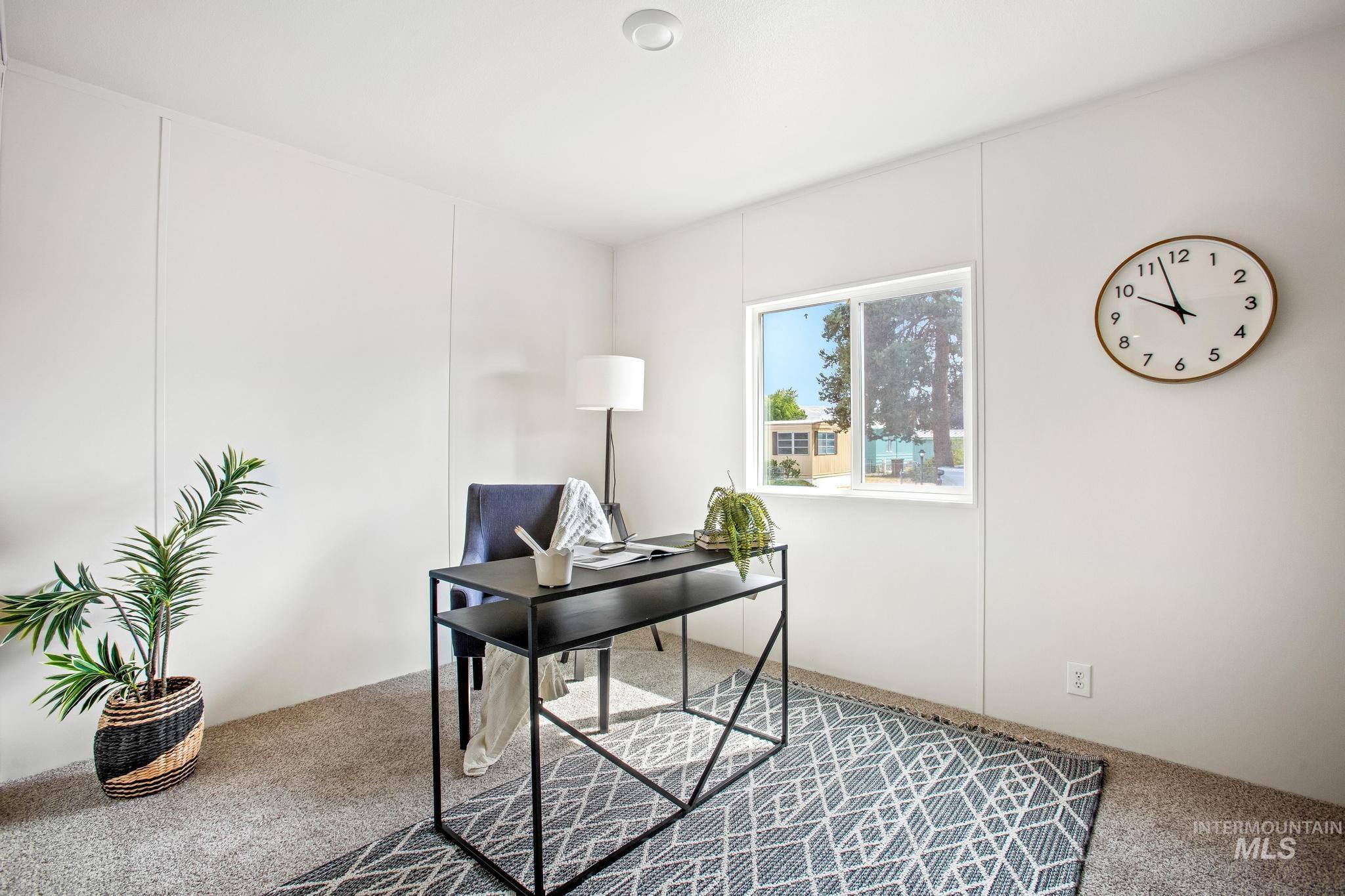 View of carpeted office