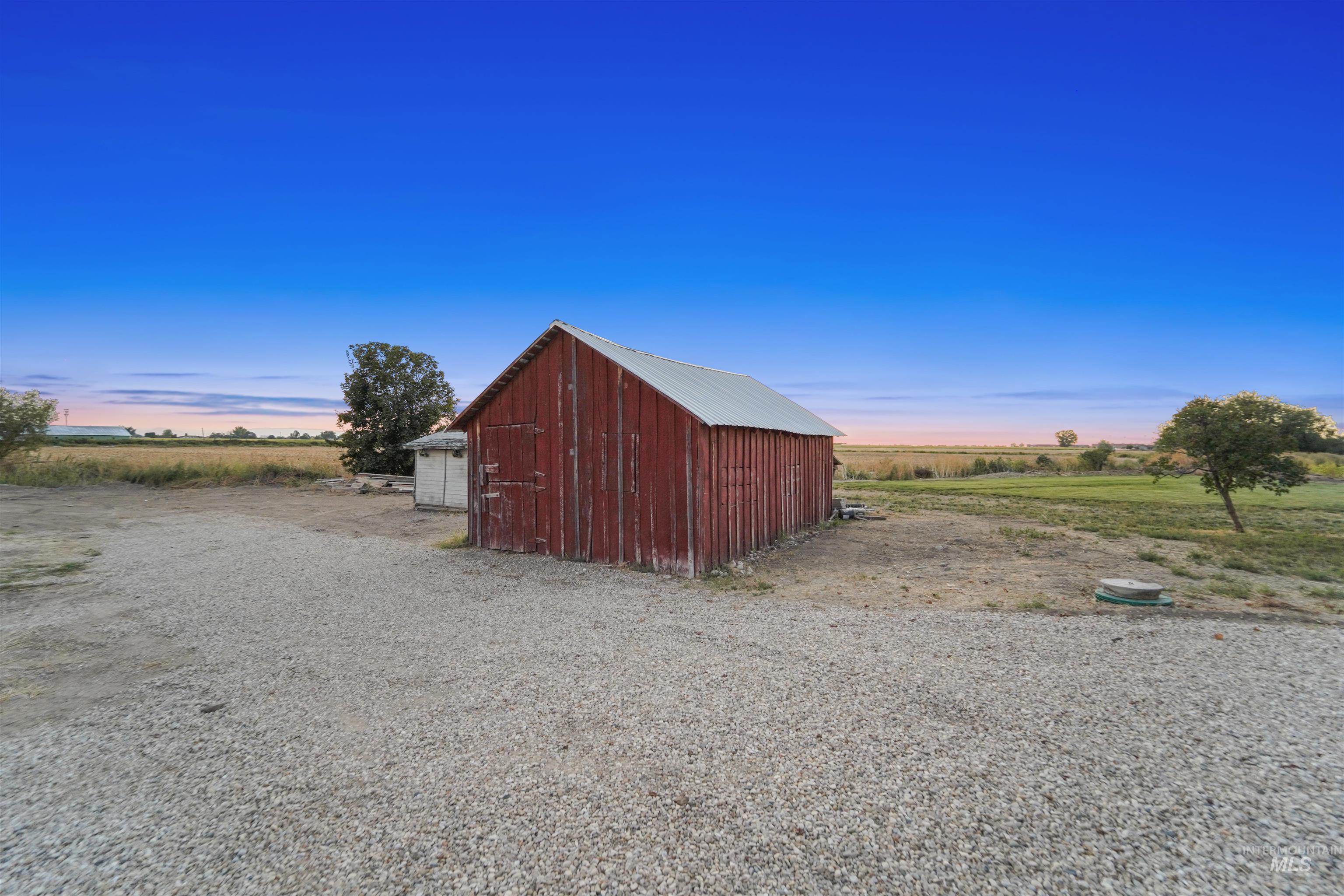 View of outbuilding with a view of countryside