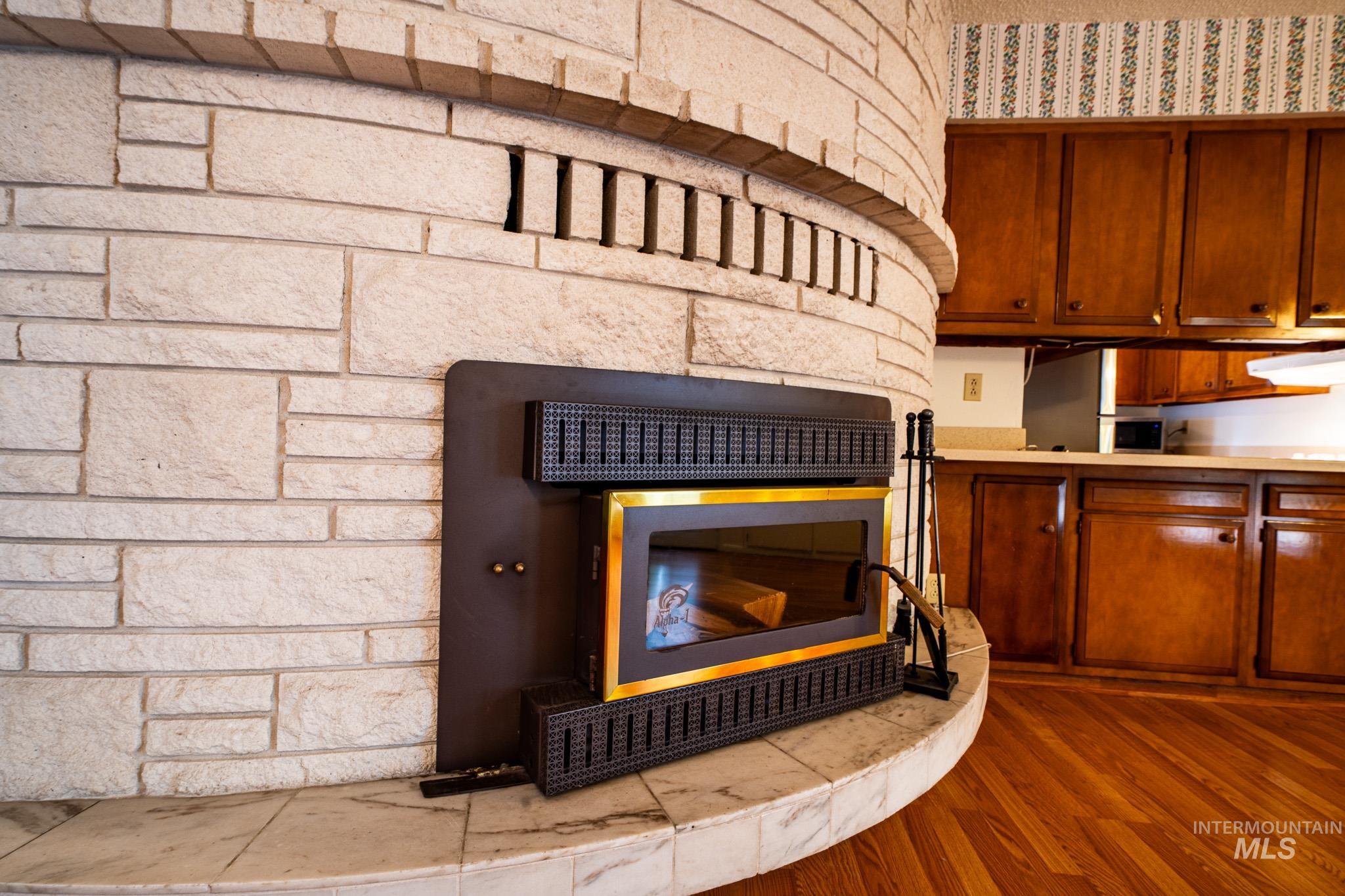 Detailed view of wood finished floors
