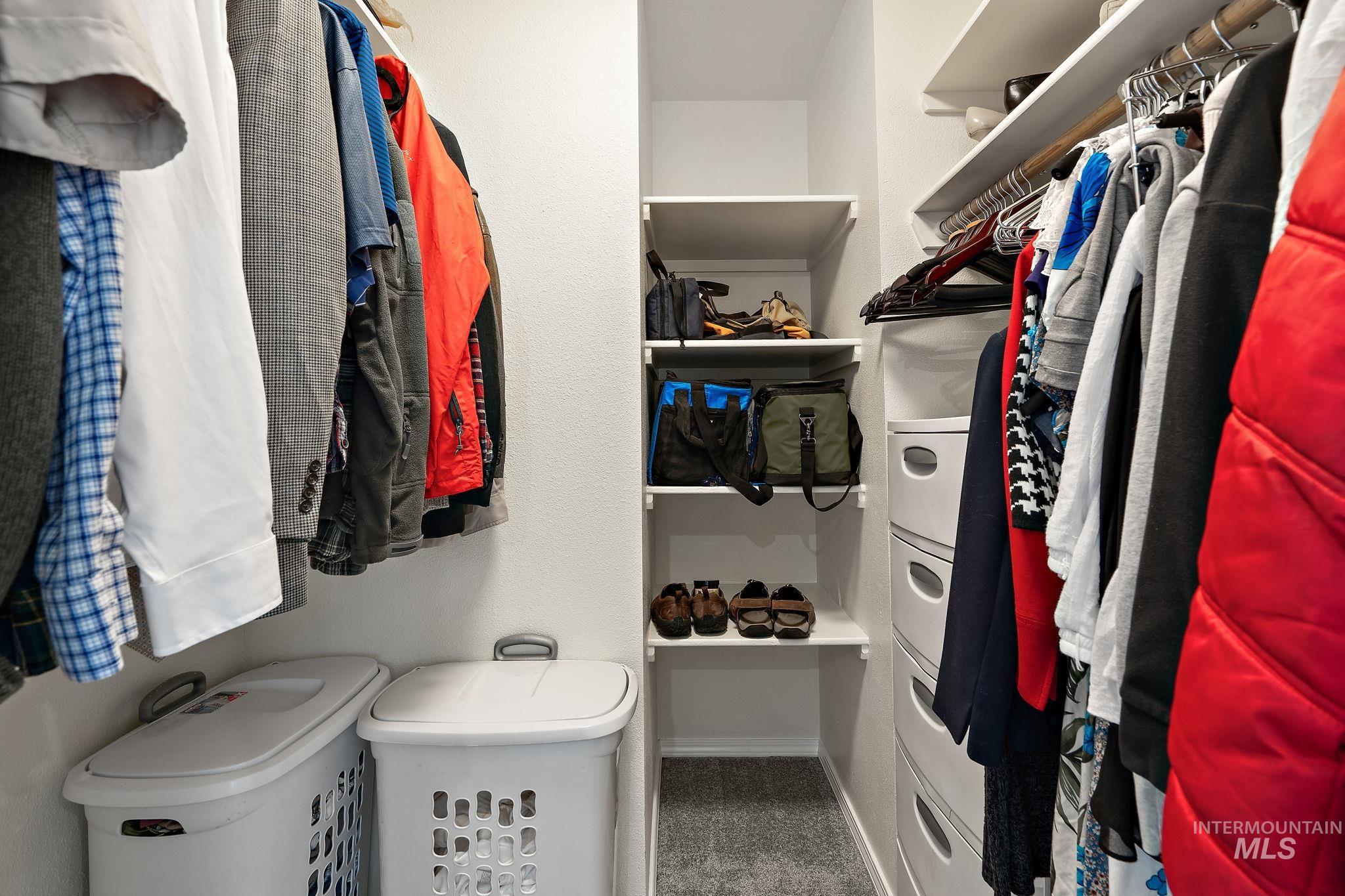 View of spacious closet