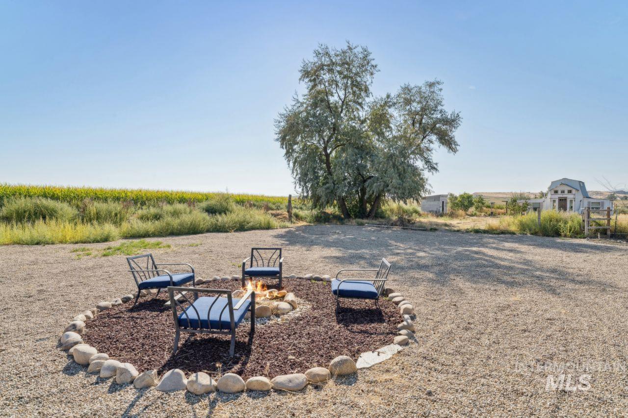 View of yard with a patio