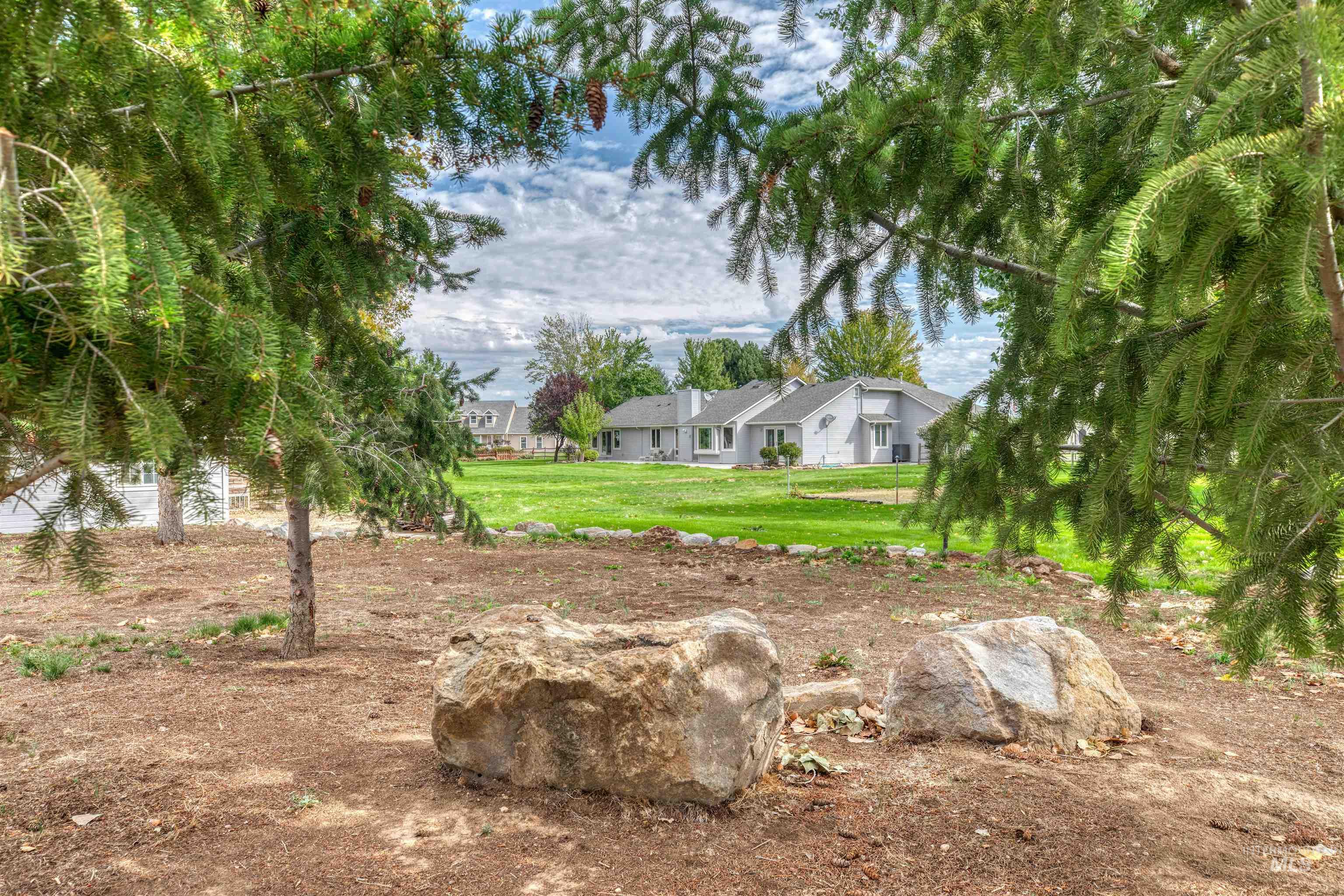 View of green lawn