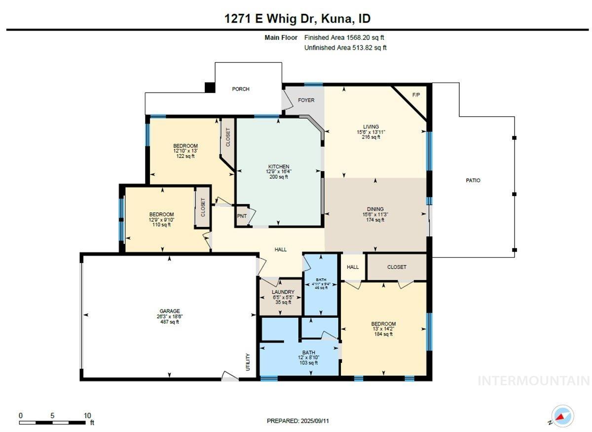 1271 E Whig Dr, Kuna, Idaho 83634, 3 Bedrooms, 2 Bathrooms, Residential For Sale, Price $439,900, 98961395