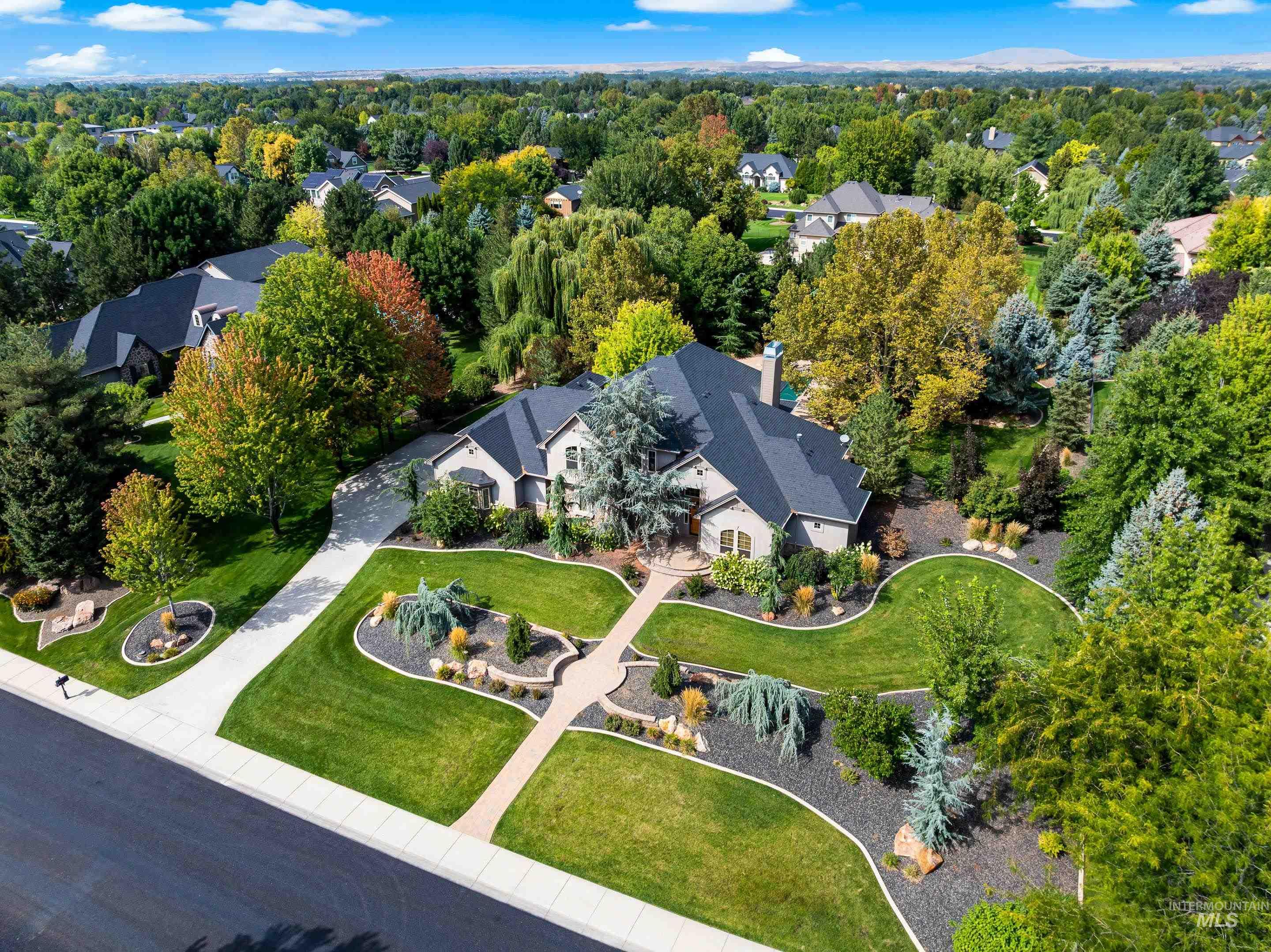 Aerial view of property and surrounding area