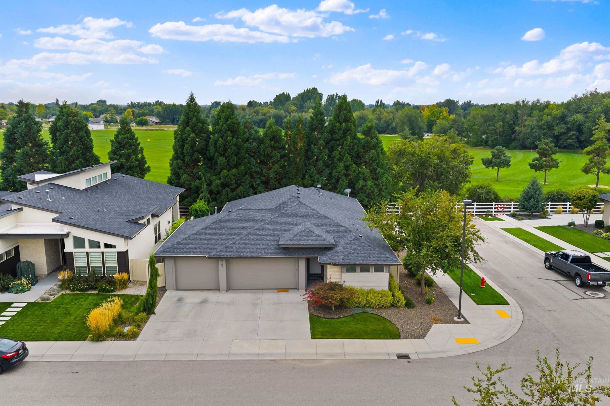 View from above of property