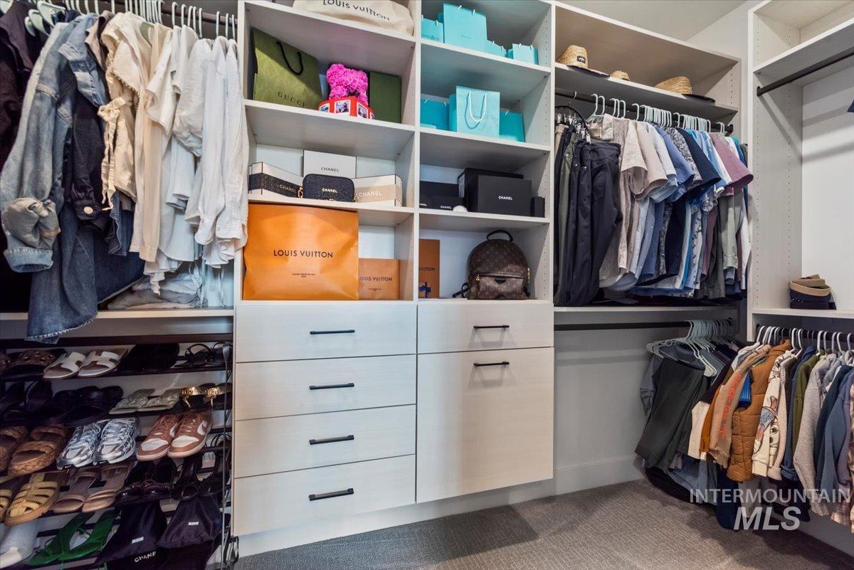 View of spacious closet