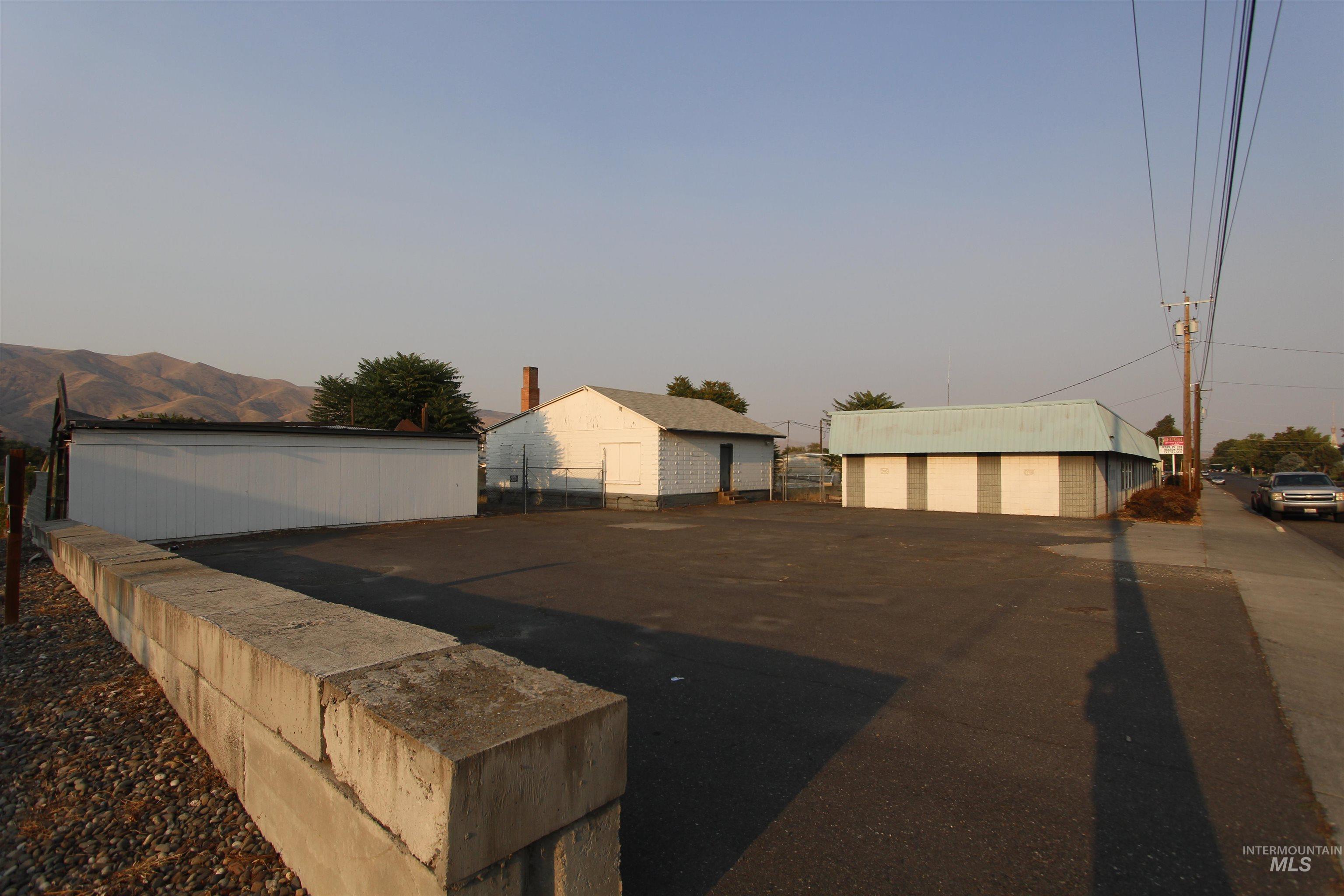 Exterior space with an outdoor structure