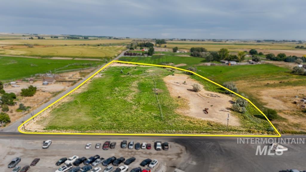 View of rural area with property parcel outlined