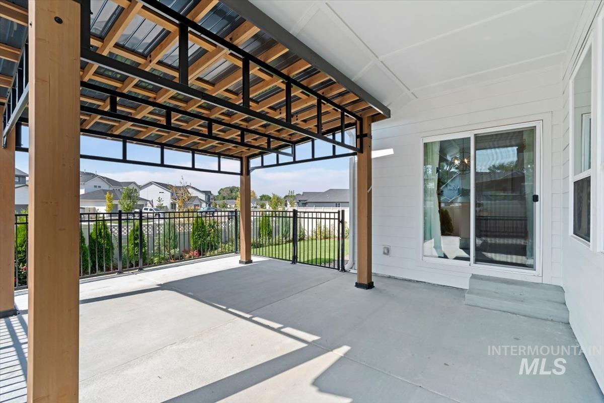 View of patio / terrace featuring a residential view