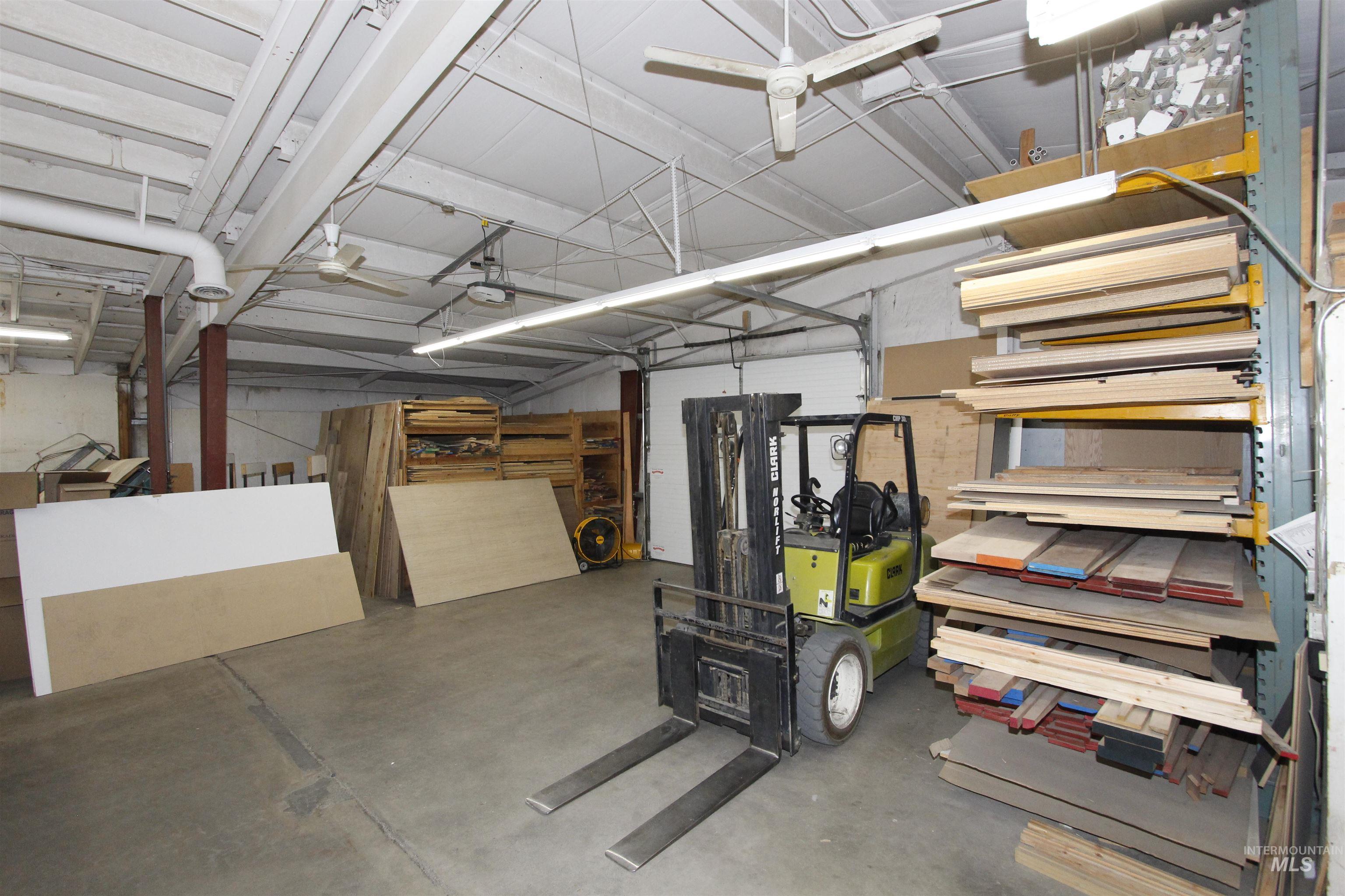 Basement with a garage