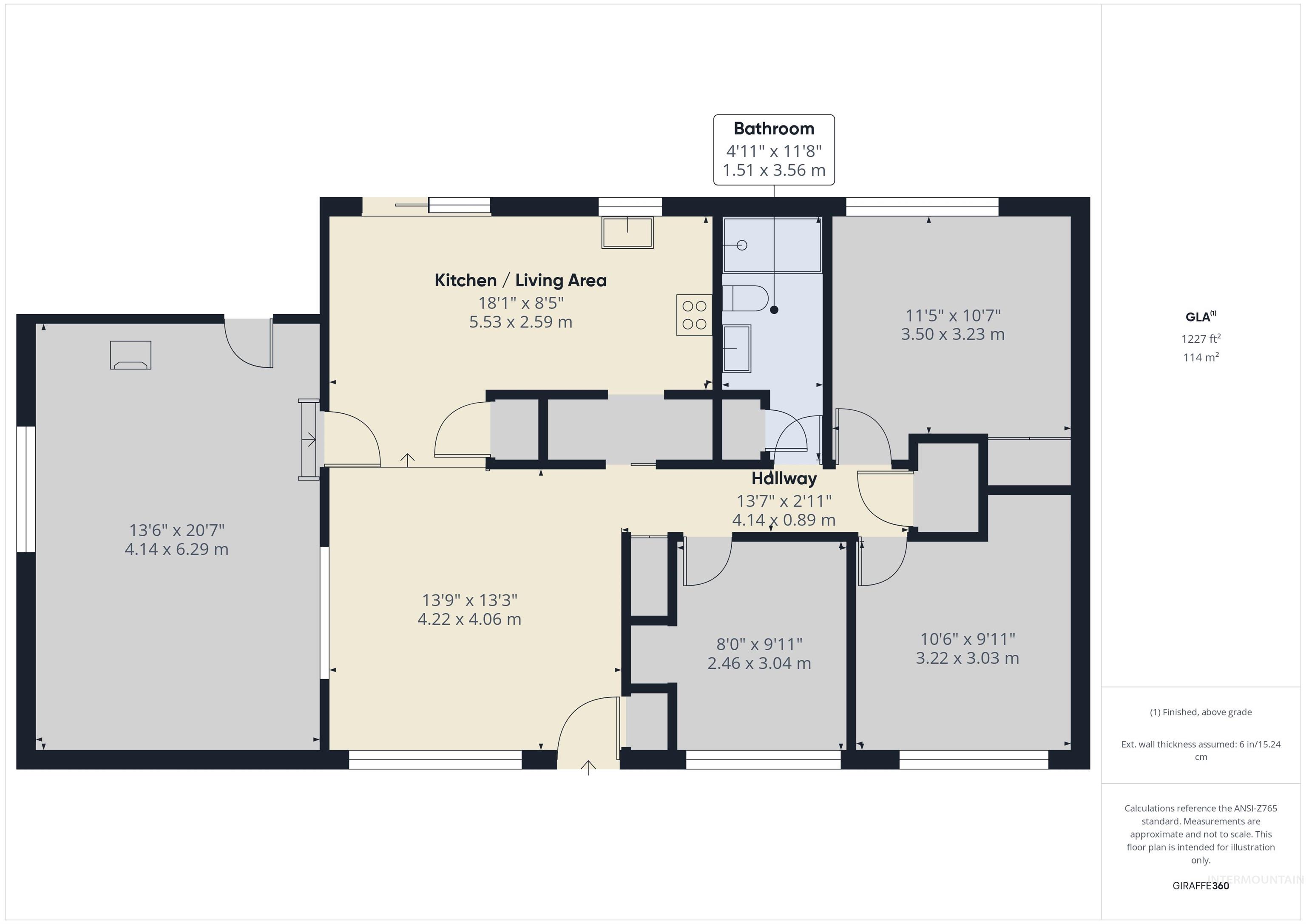 View of room layout