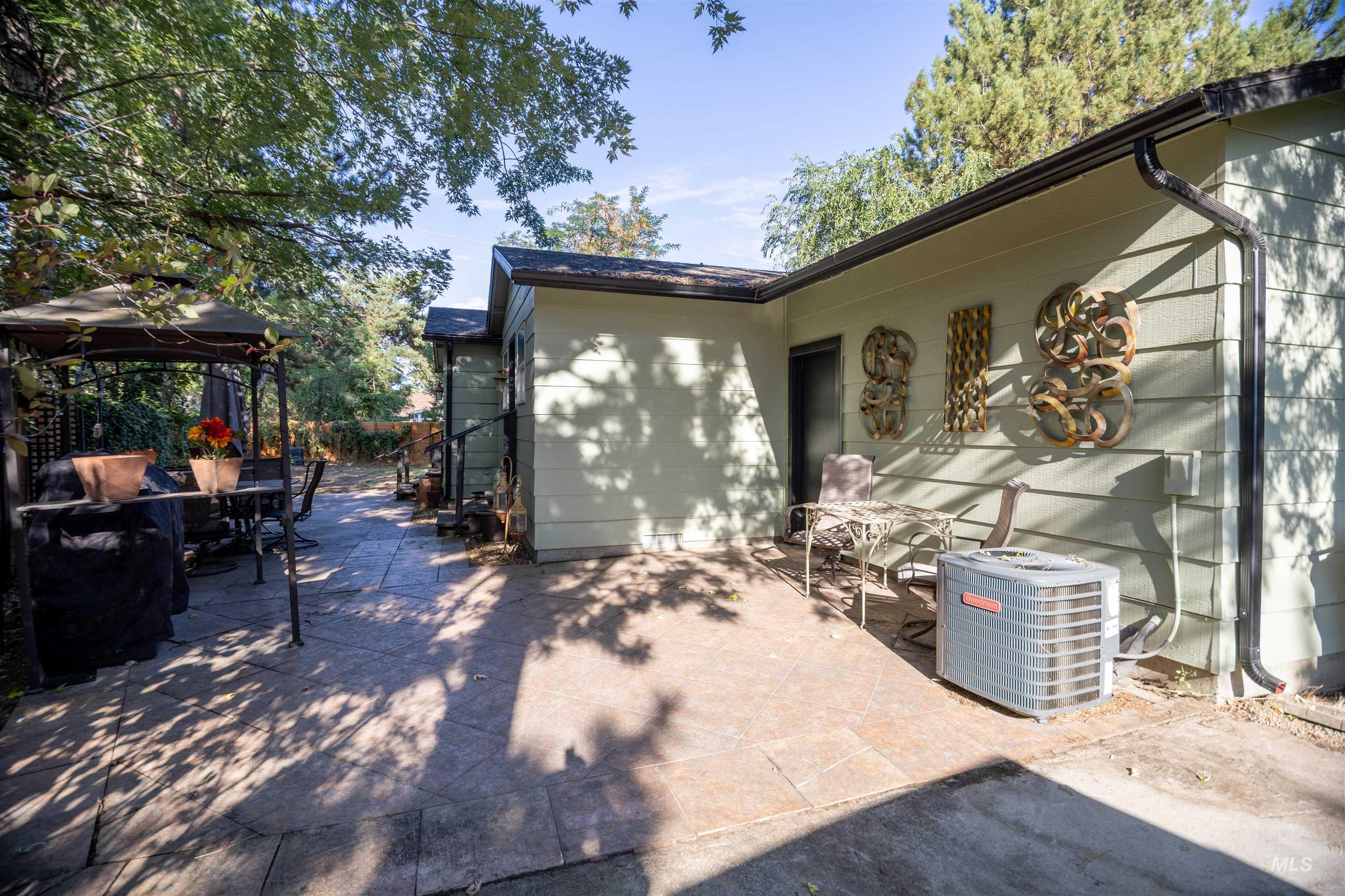 View of patio featuring outdoor dining area