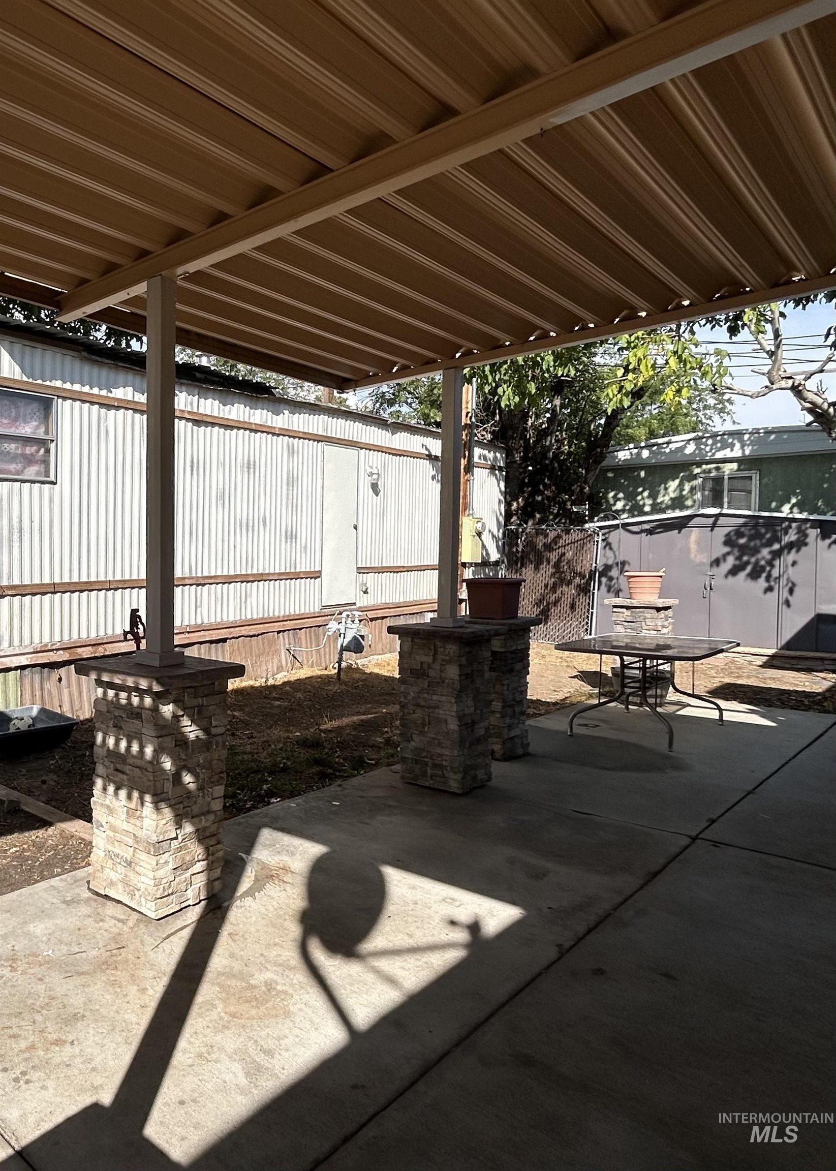 View of patio