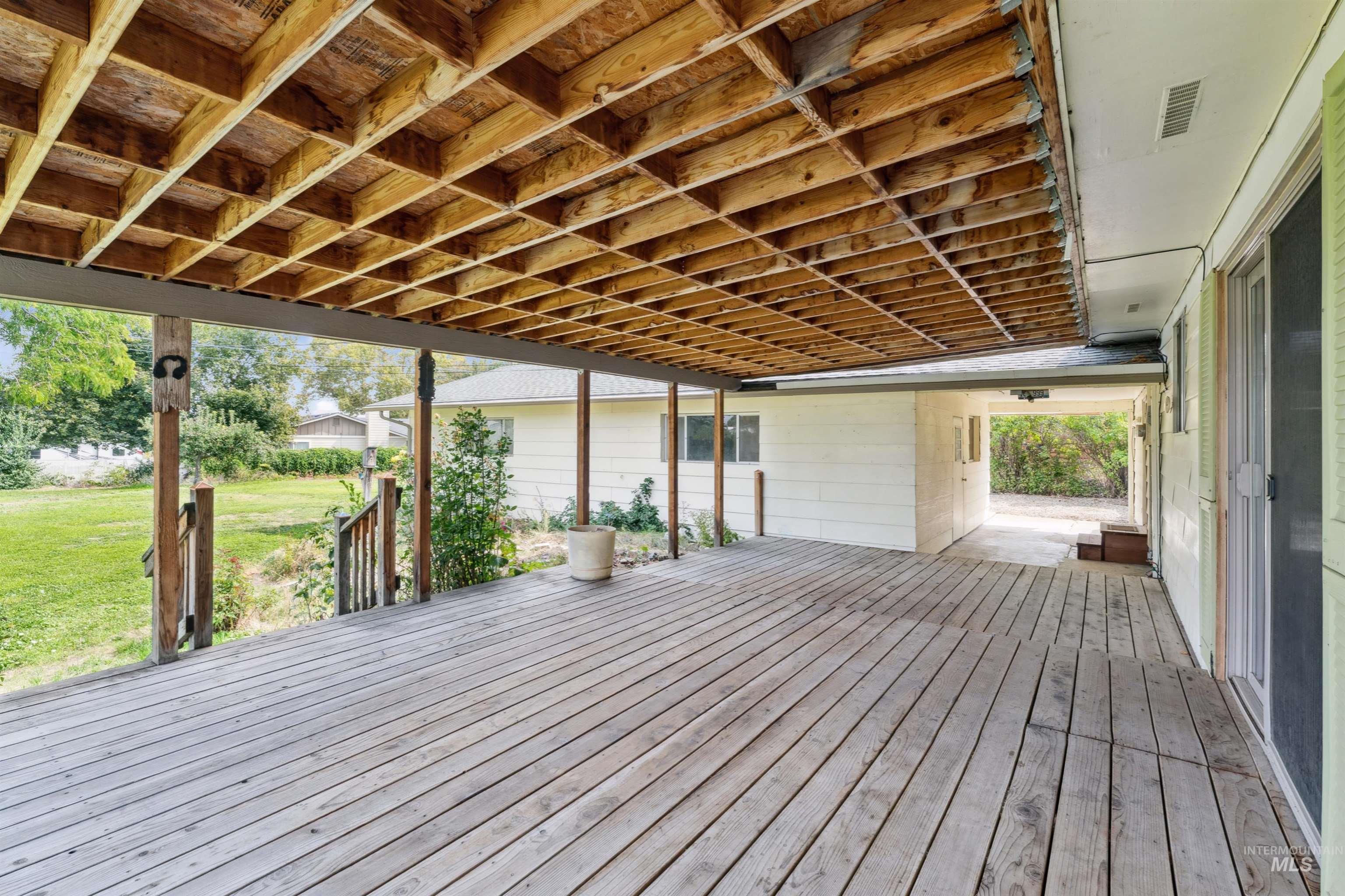 View of deck