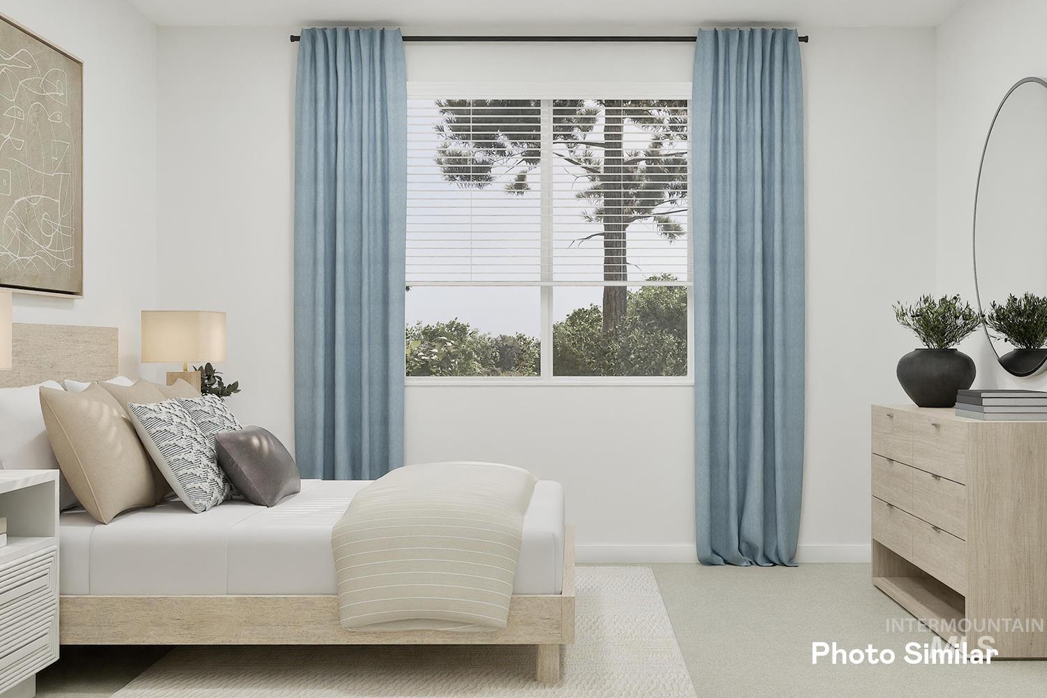 Bedroom with baseboards