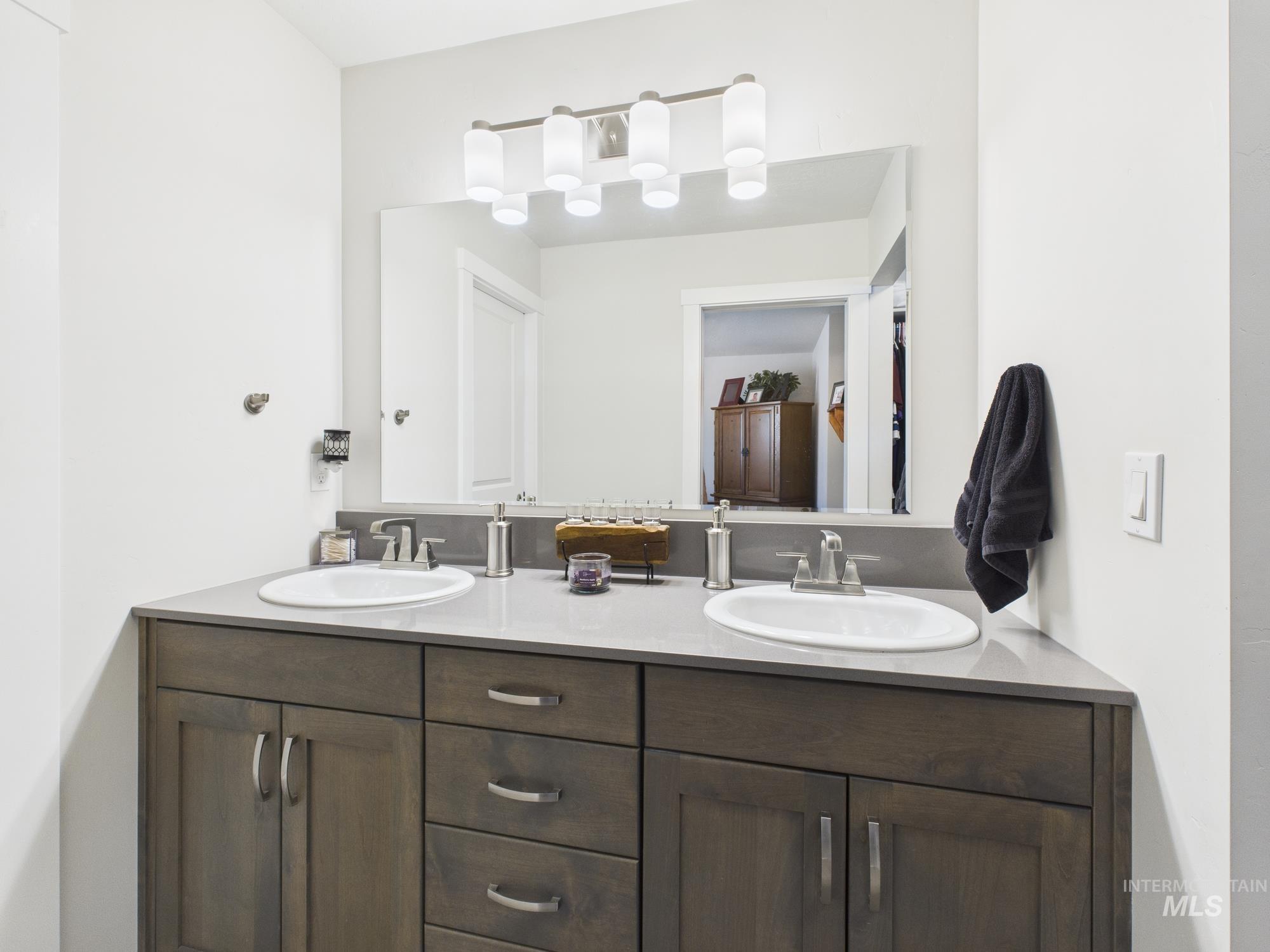 Full bath with double vanity