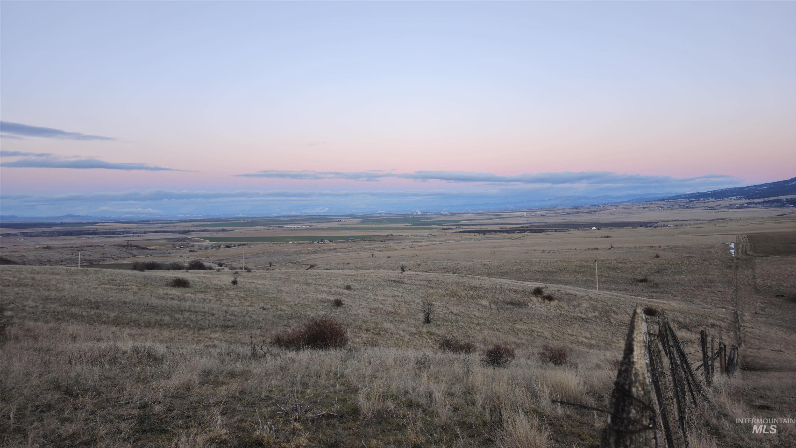 View of mountain background with rural landscape