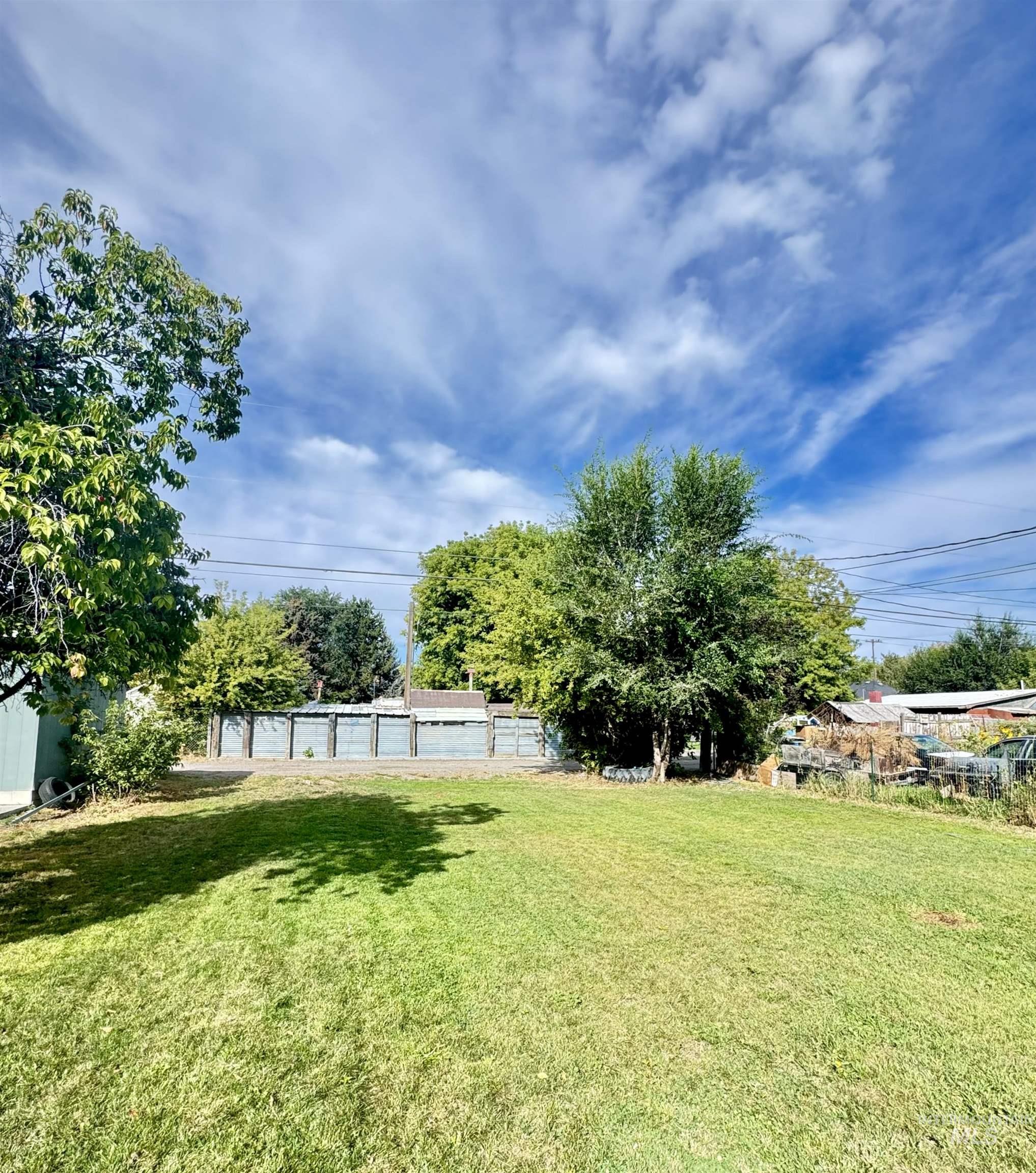 View of grassy yard