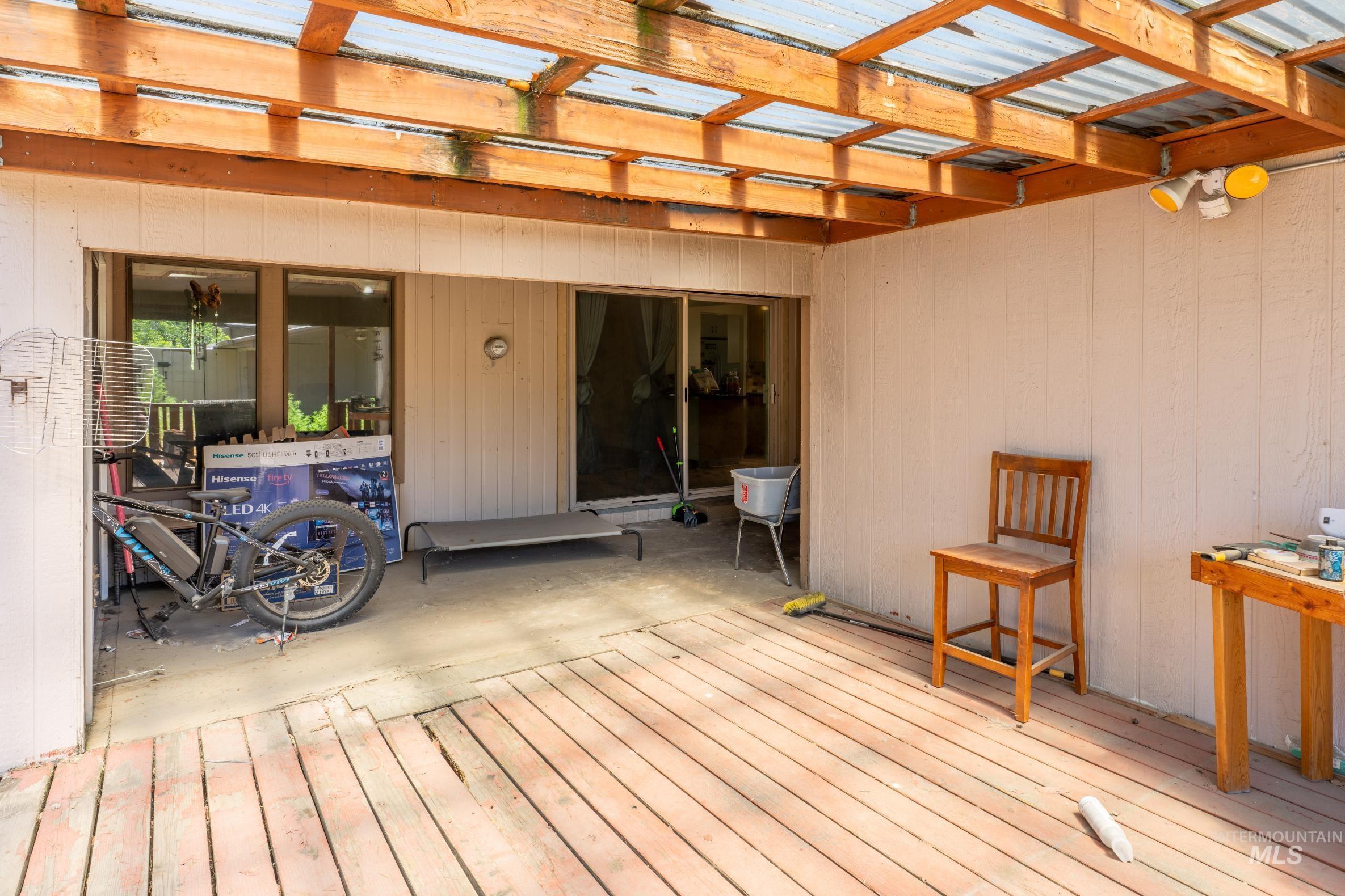 View of deck