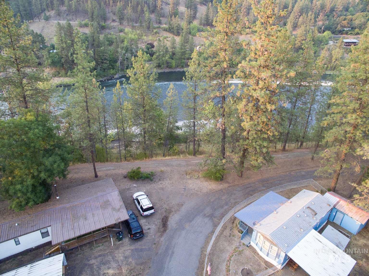 View from above of property