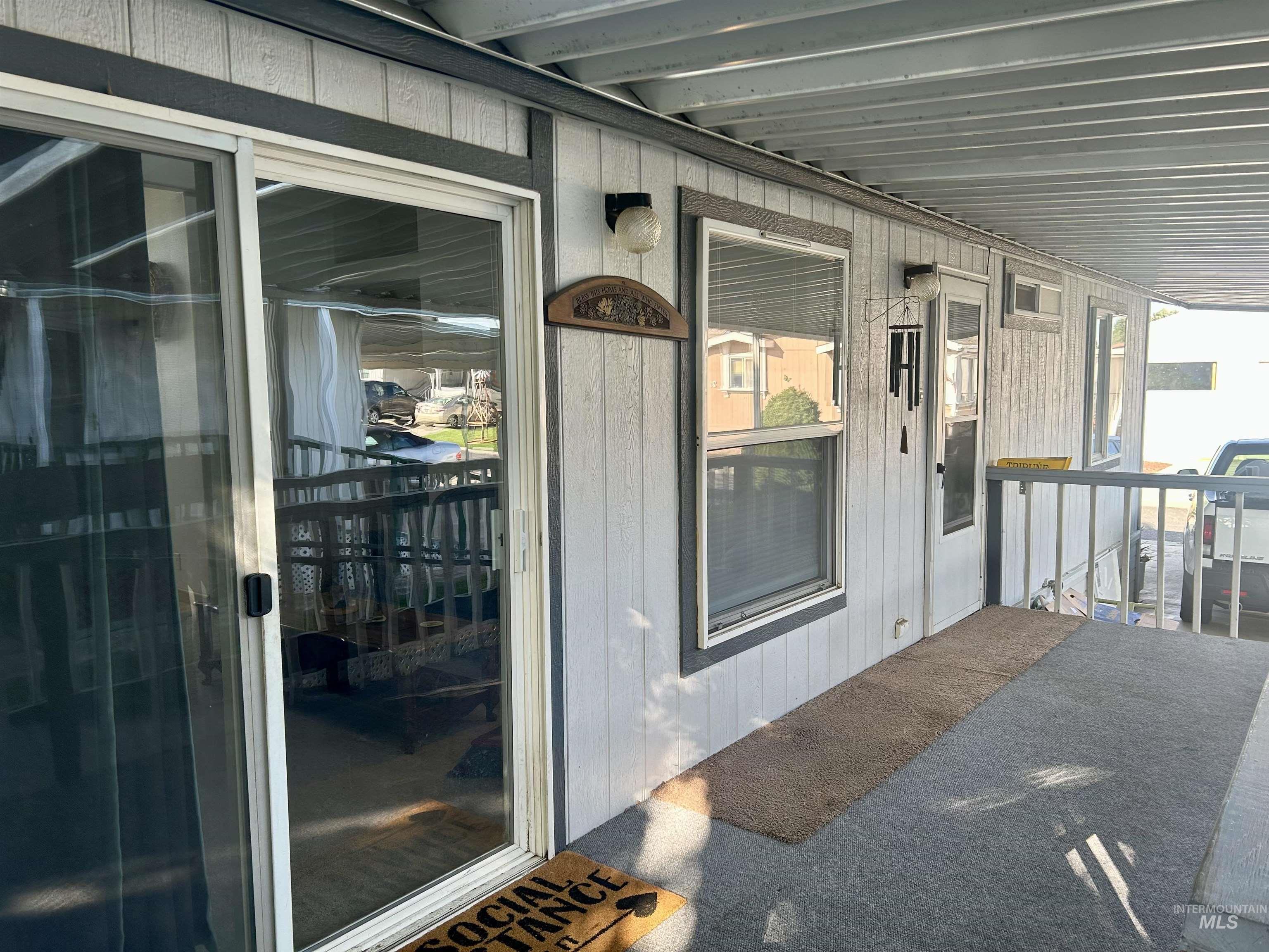 View of exterior entry