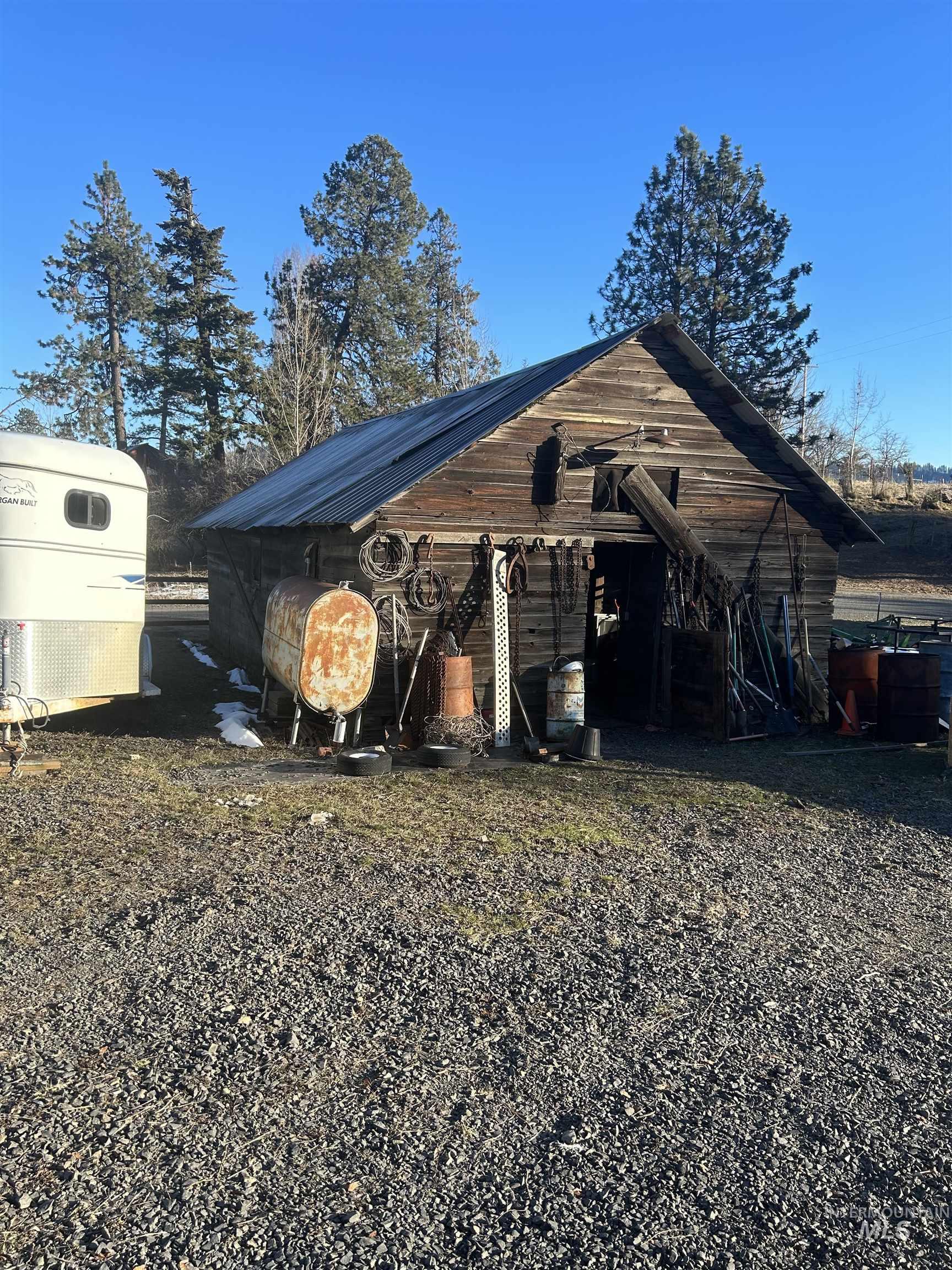 View of outbuilding with heating fuel