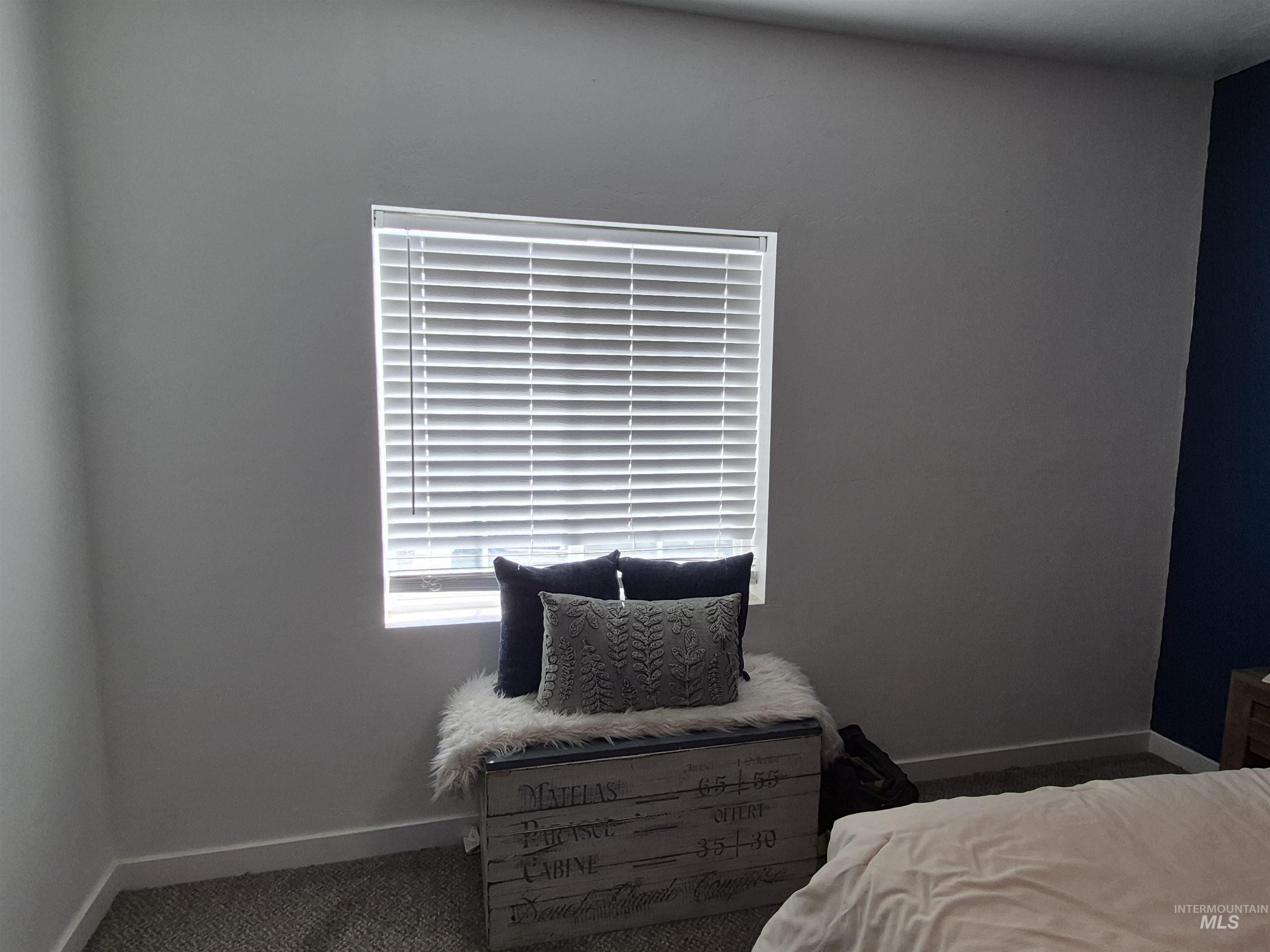 Bedroom featuring baseboards and carpet floors