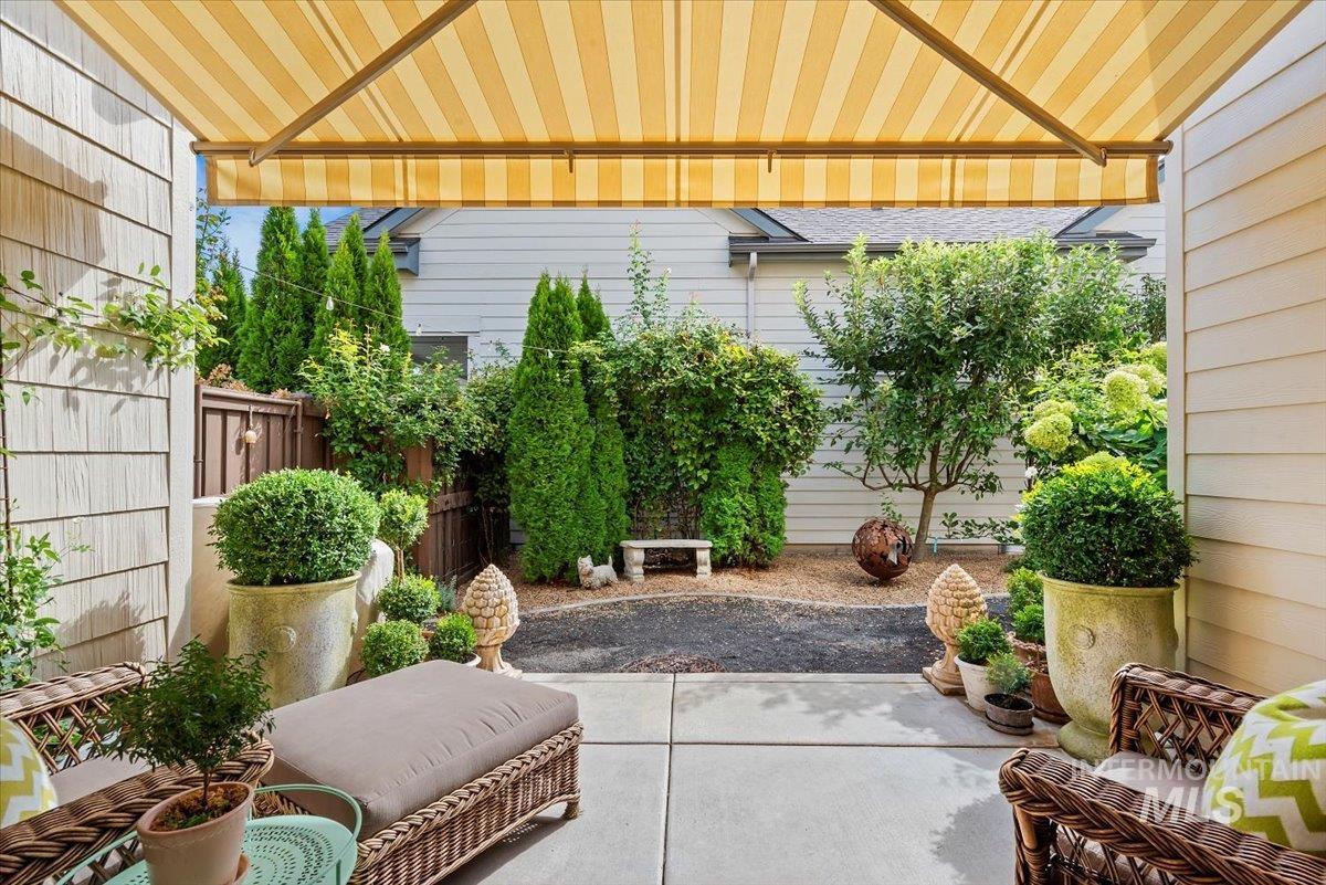 View of patio