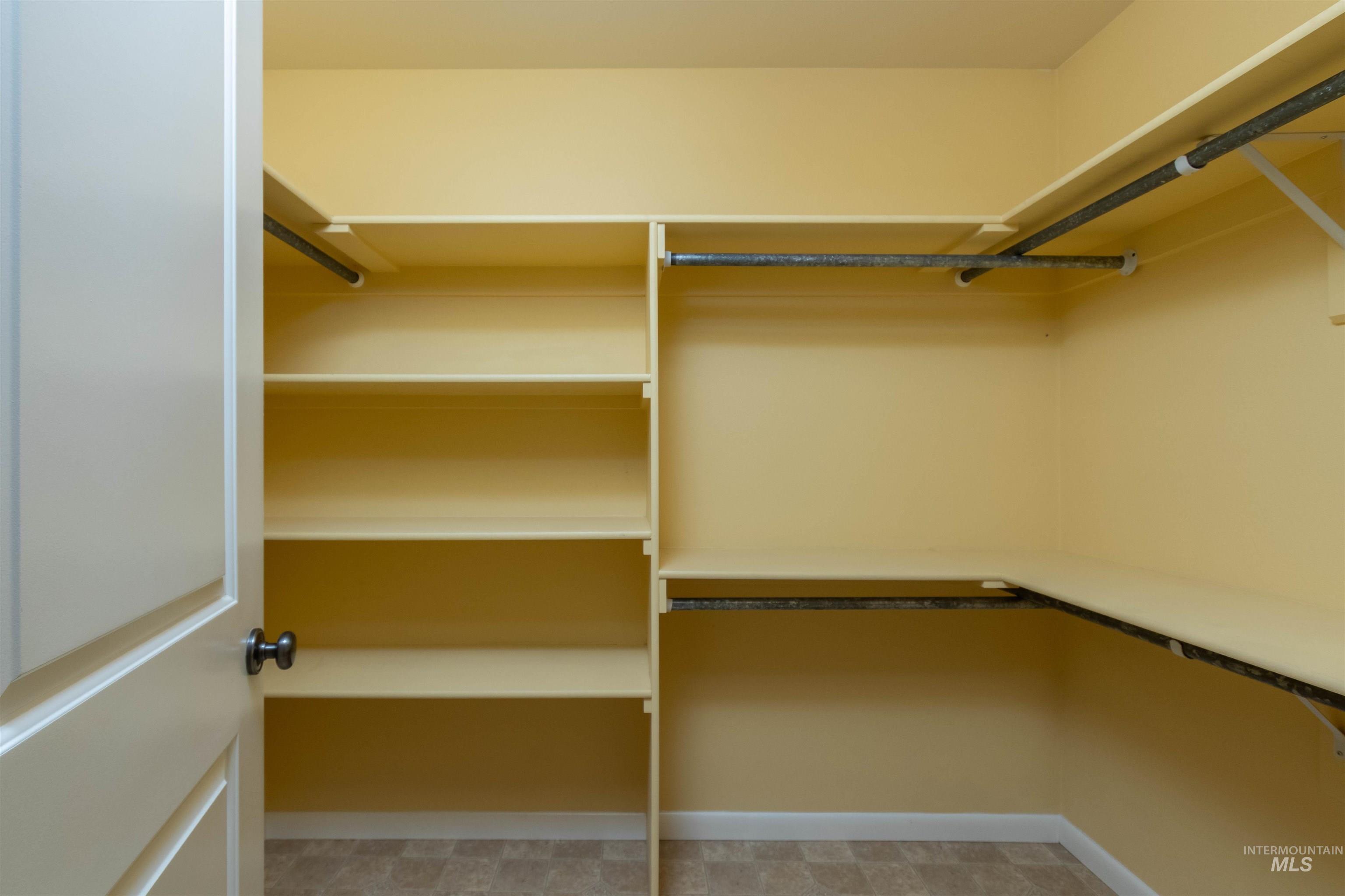 View of spacious closet