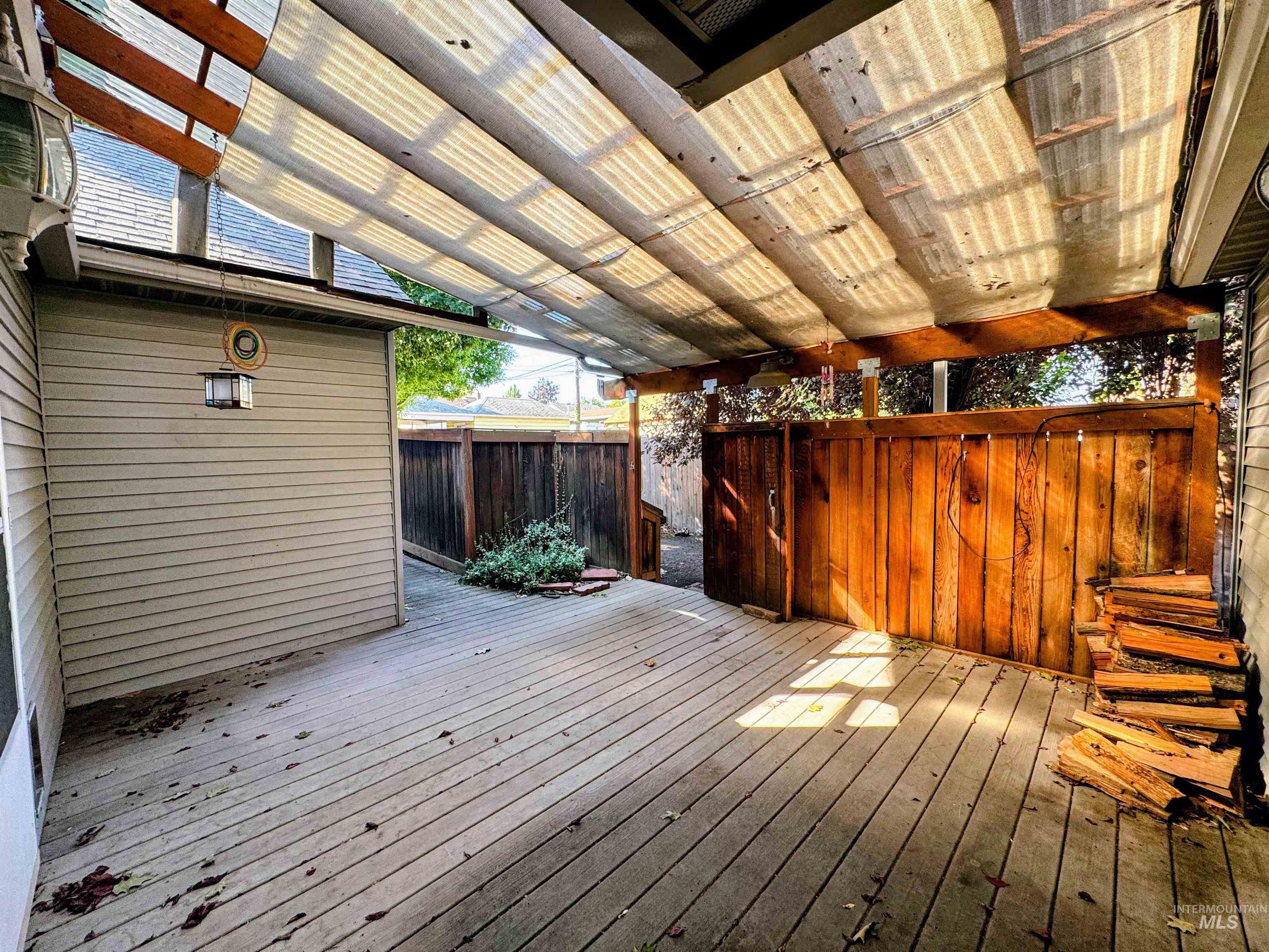 View of deck