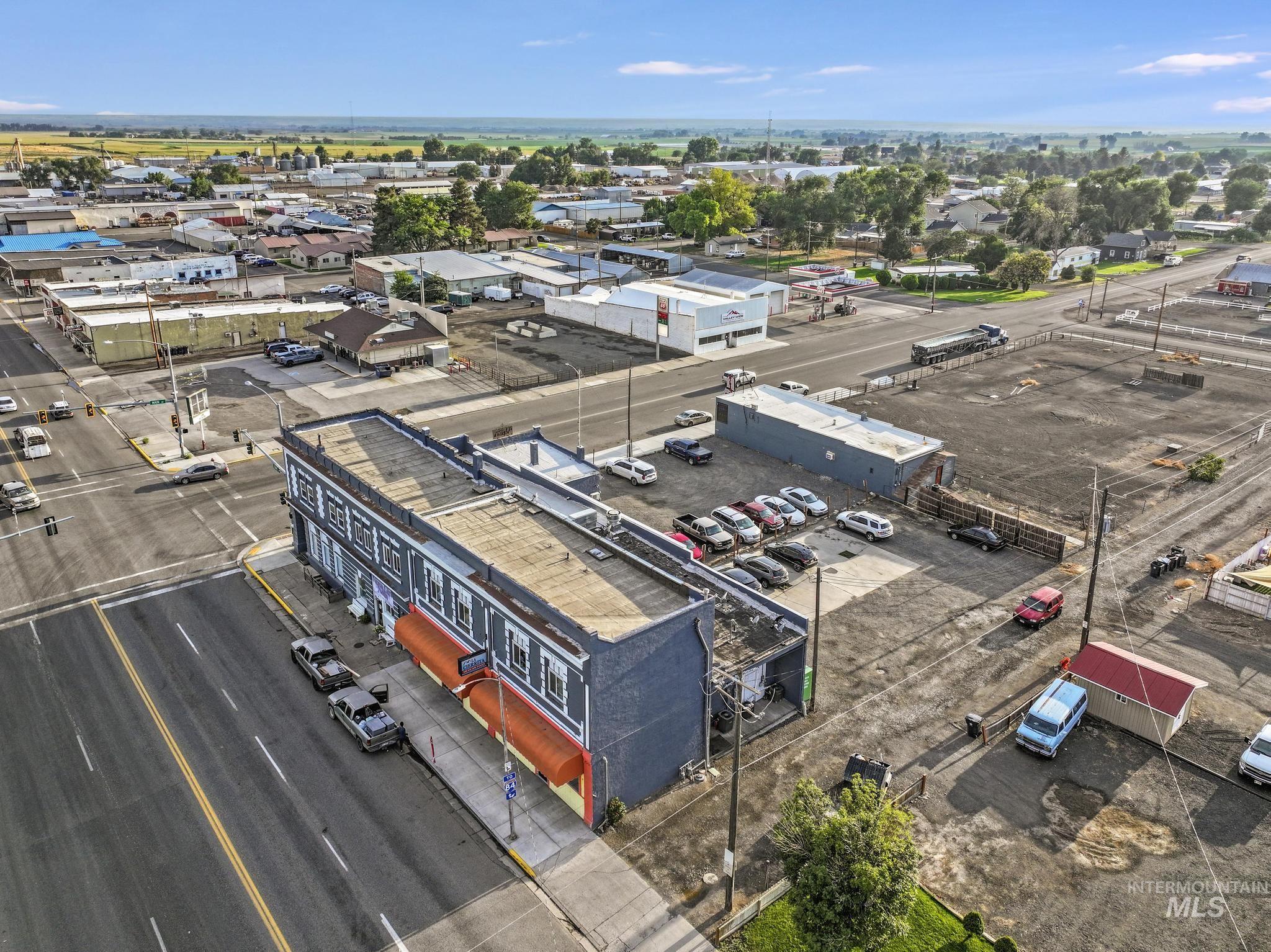 Drone / aerial view of industrial structures